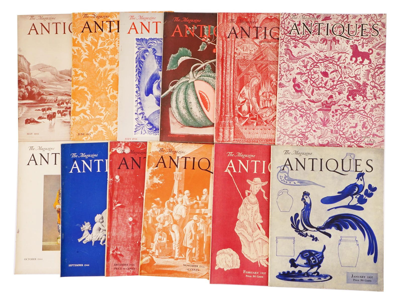 COLLECTION OF WWII ERA THE MAGAZINE ANTIQUES ISSUES (1 of 5)