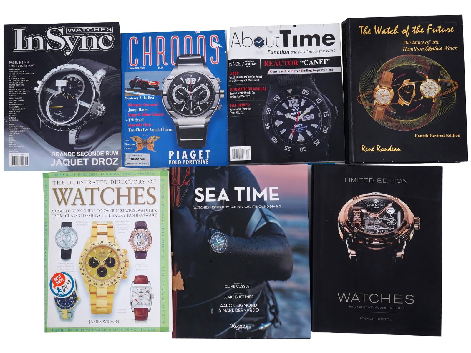 COLLECTION OF WATCH CATALOGS BROCHURES MAGAZINES (1 of 2)