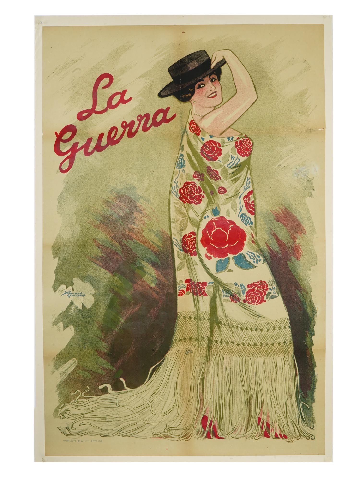 EDOUARD BERNARD FRENCH ART DECO POSTER LA GUERRA (1 of 7)