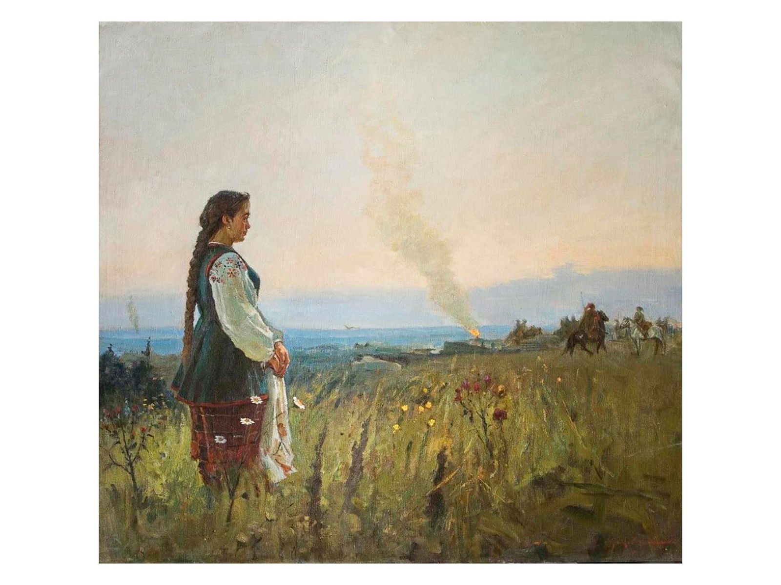 UKRANIAN SOVIET ERA PAINTING BY MIKHAIL KRIVENKO (1 of 4)