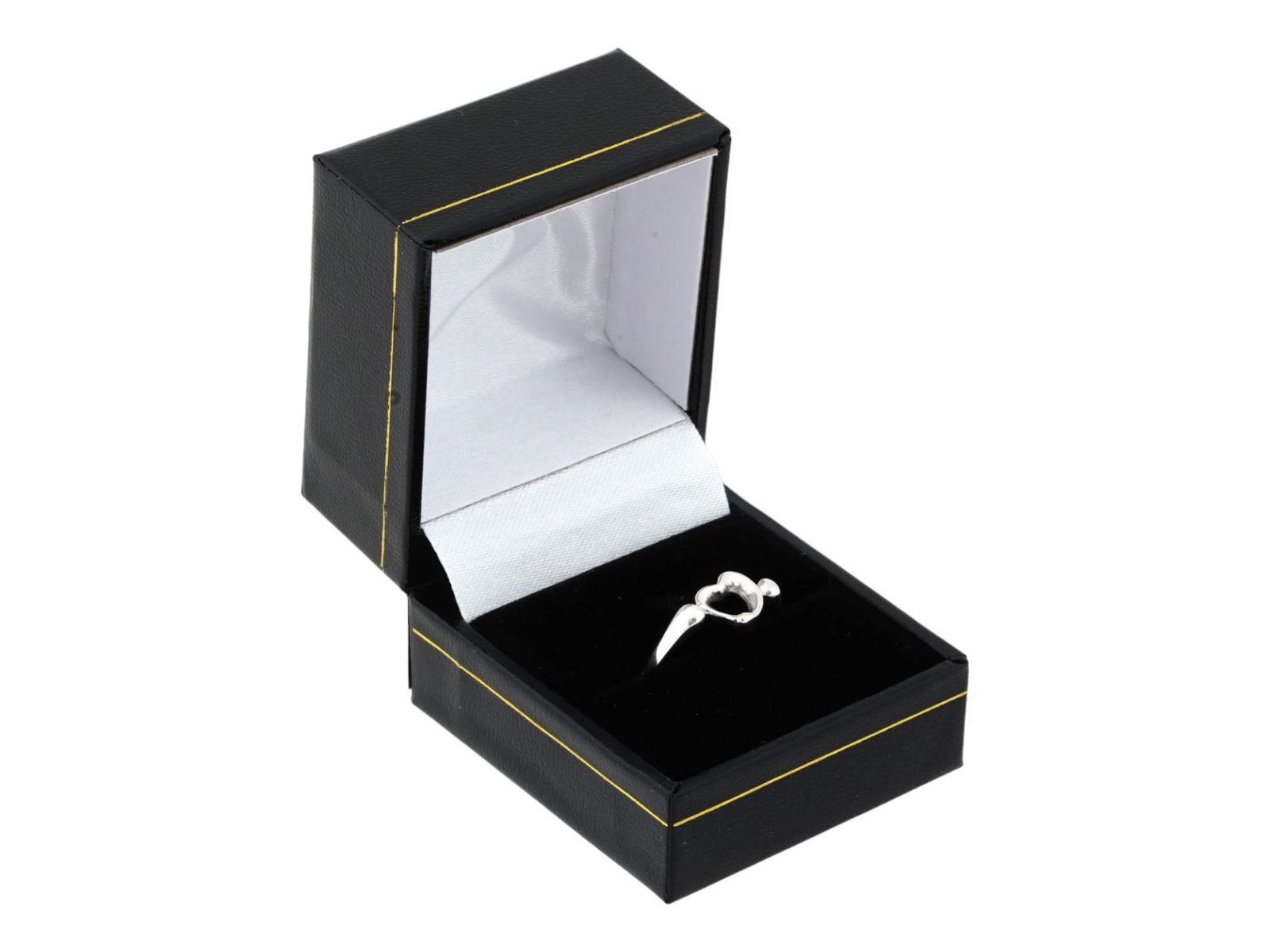 TIFFANY AND CO ELSA PERETTI STERLING SILVER HEART RING (1 of 8)