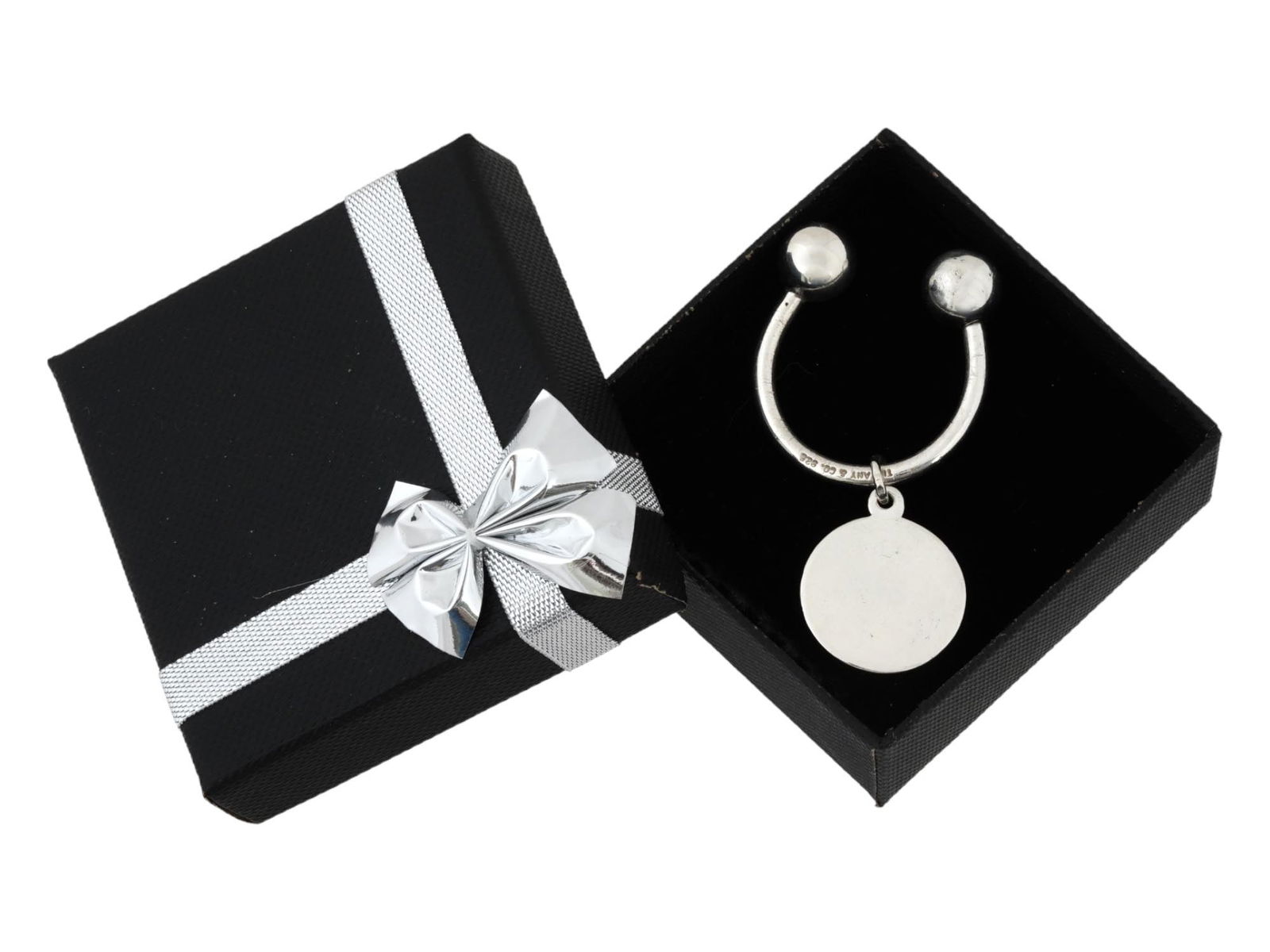 TIFFANY AND CO STERLING SILVER SCREWBALL KEY RING (1 of 5)