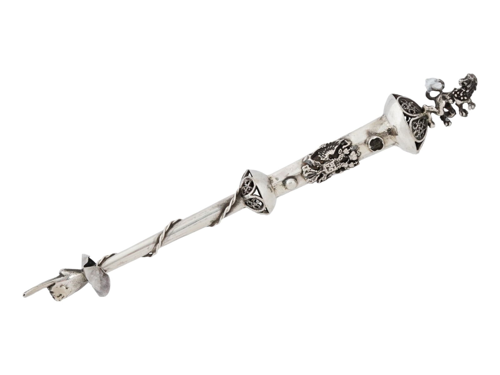 RUSSIAN IMPERIAL SILVER JUDAICA YAD TORAH POINTER (1 of 6)
