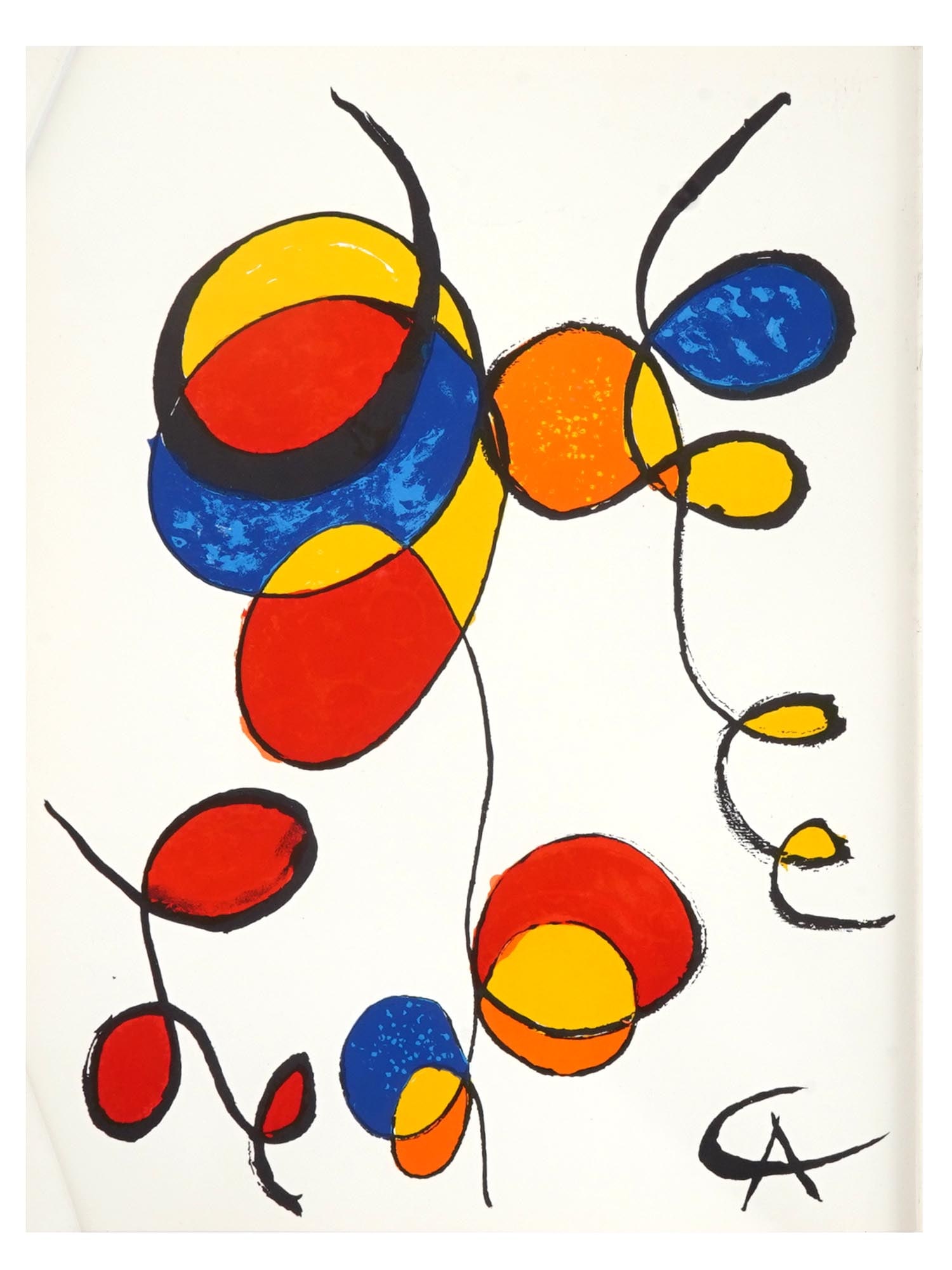 AMERICAN SPIRALS COLOR LITHOGRAPH BY ALEXANDER CALDER (1 of 5)