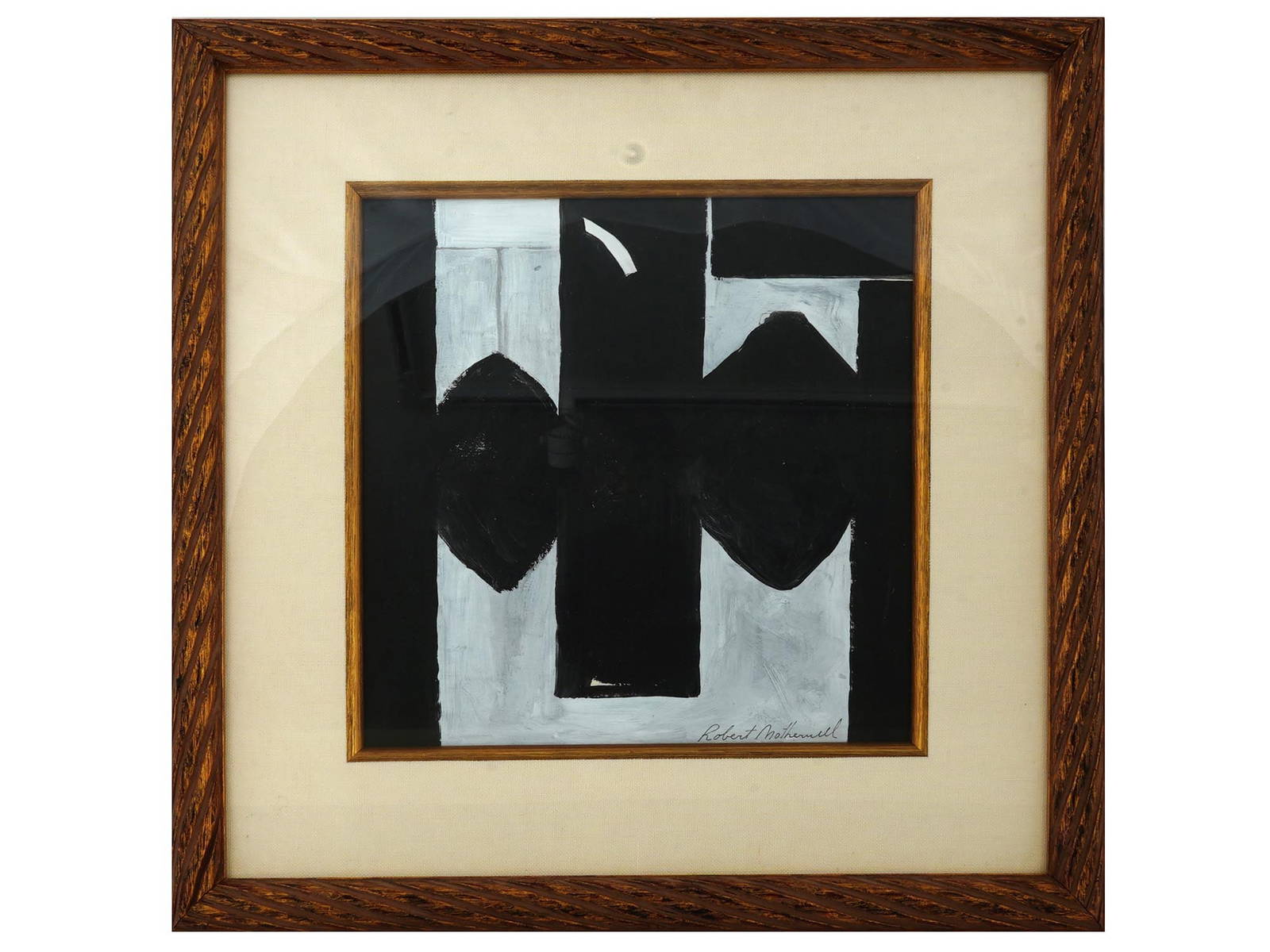 Abstract Painting Attr To Robert Motherwell Auction