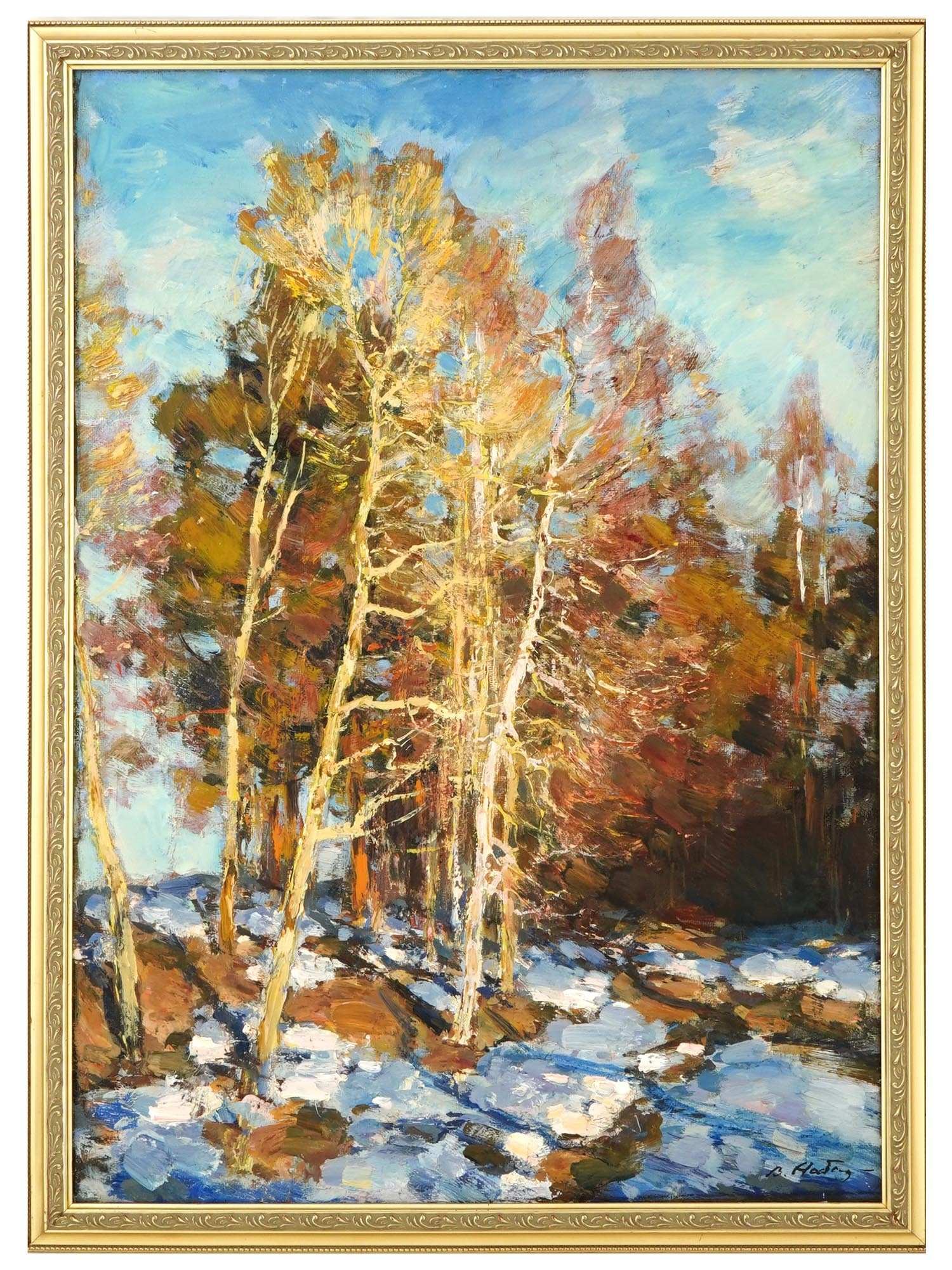 RUSSIAN LANDSCAPE OIL PAINTING BY VYATCHESLAV NABATOV (1 of 8)