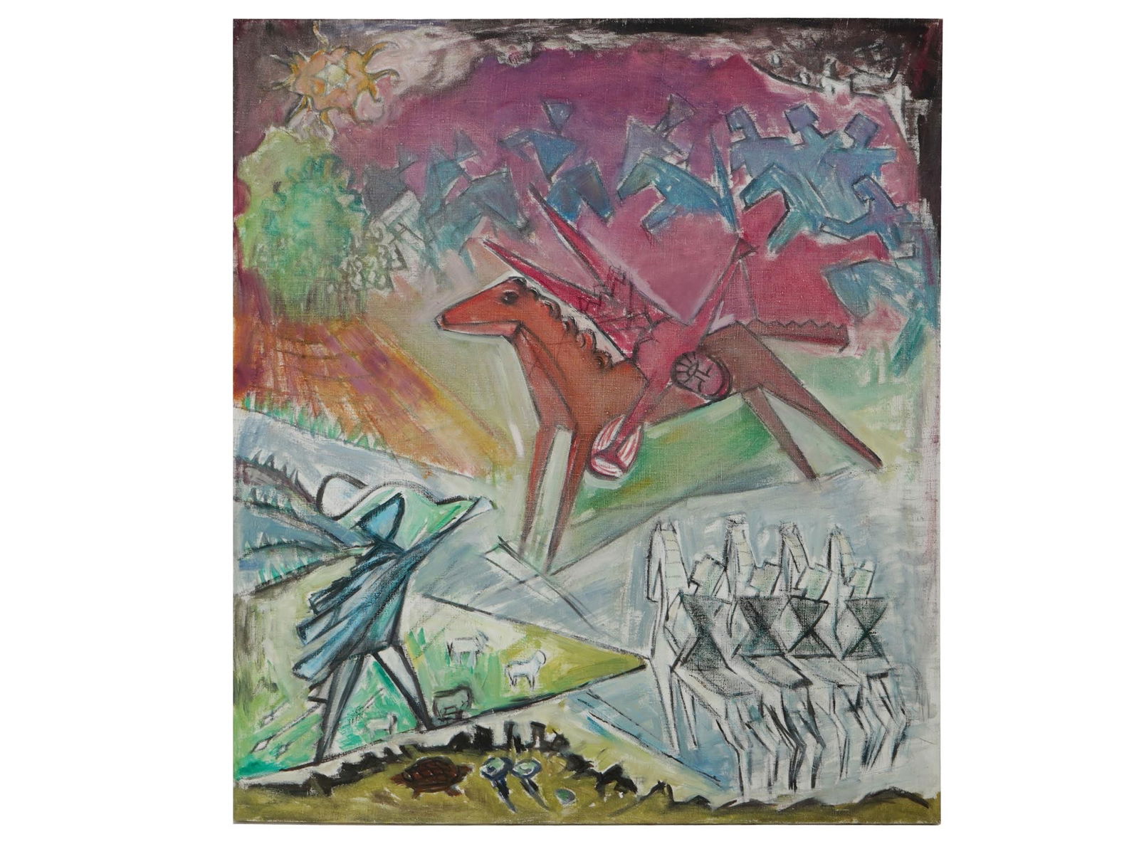 PAINTING DAVID AND GOLIATH BY SIRARPY TOROSSIAN (1 of 9)