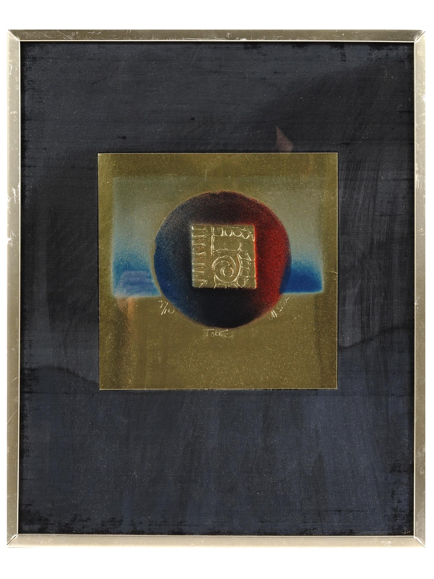 AMERICAN ABSTRACT MIXED MEDIA ARTWORK BY M. SICA (1 of 4)