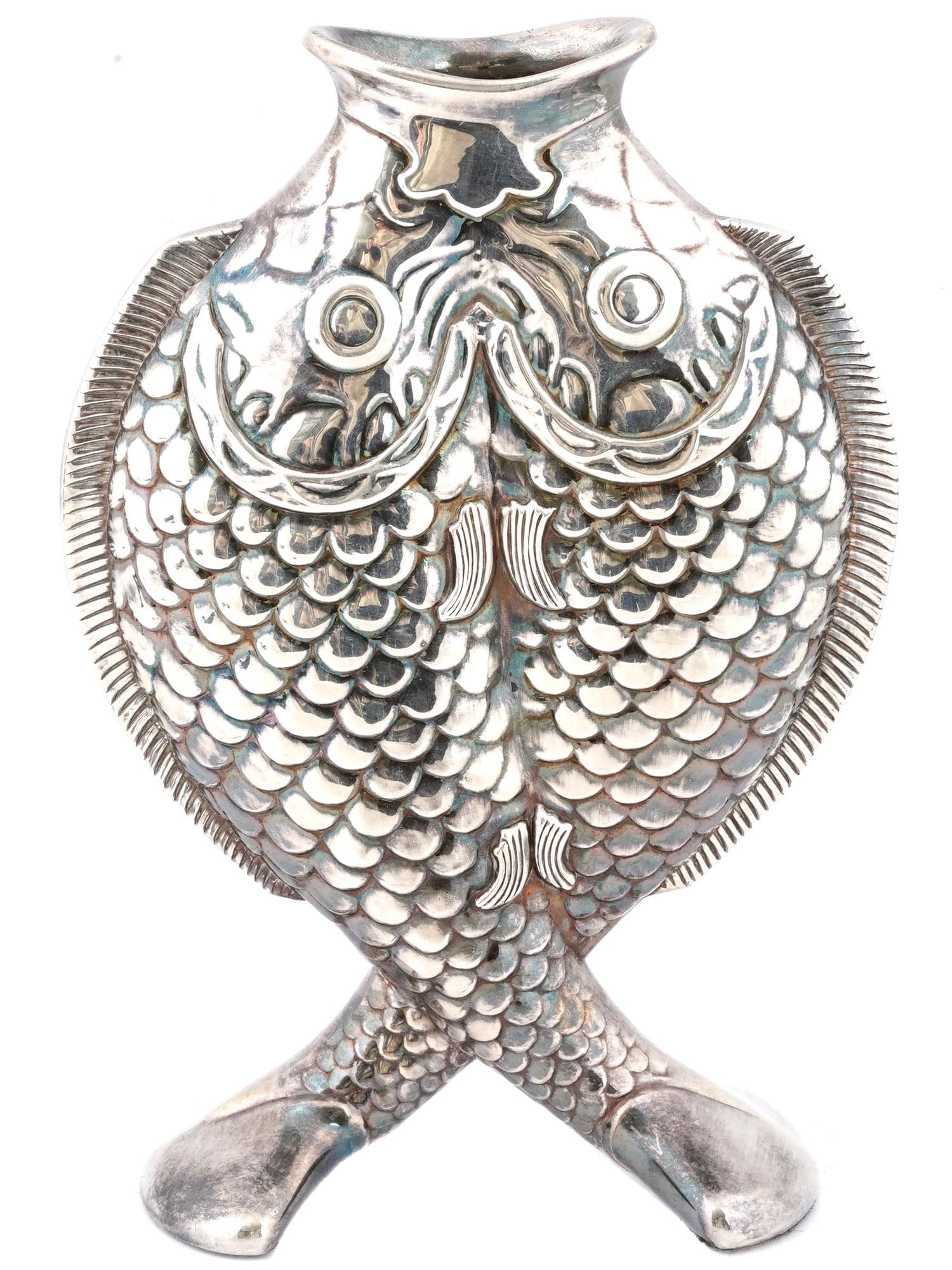 Christofle Double Fish Vase,