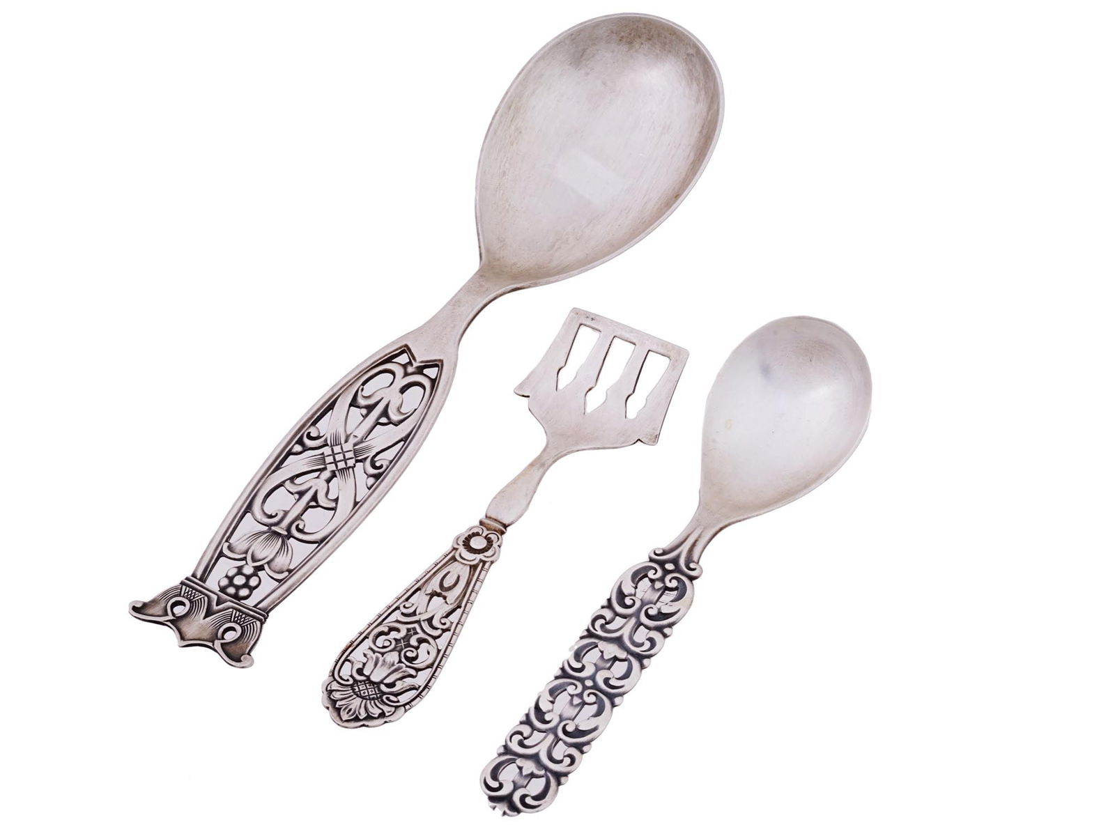 ANTIQUE DANISH STERLING SILVER CUTLERY BY MAGNUS AASE (1 of 9)