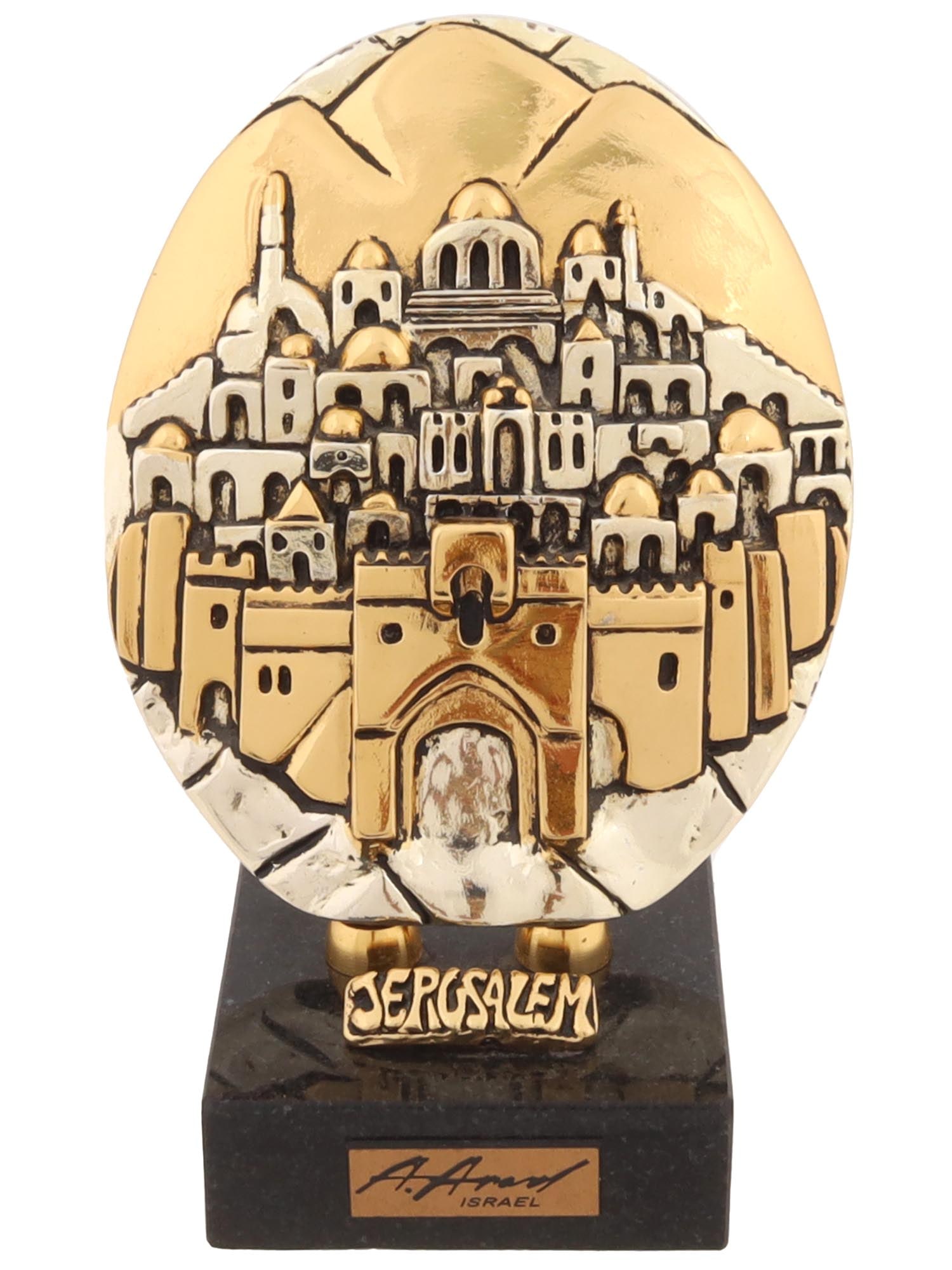 ARAD AVRAHAM JUDAICA BAS-RELIEF OF JERUSALEM (1 of 6)