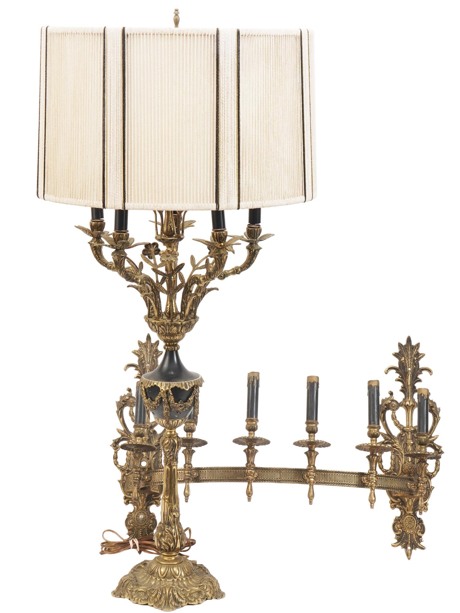 ELECTRIC WALL SCONCE AND TABLE LAMP WITH SHADE (1 of 5)