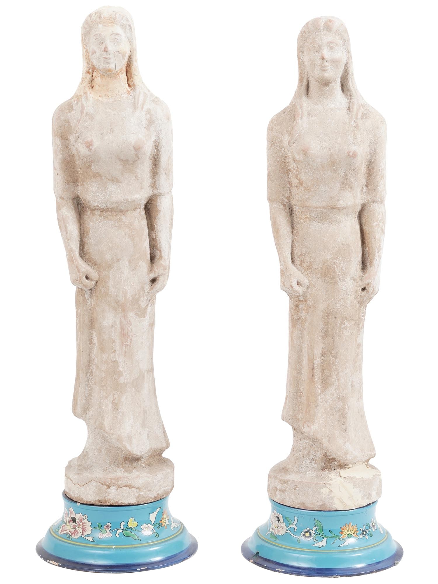 TERRACOTTA KORE FIGURES IN GREEK MINOAN STYLE (1 of 7)