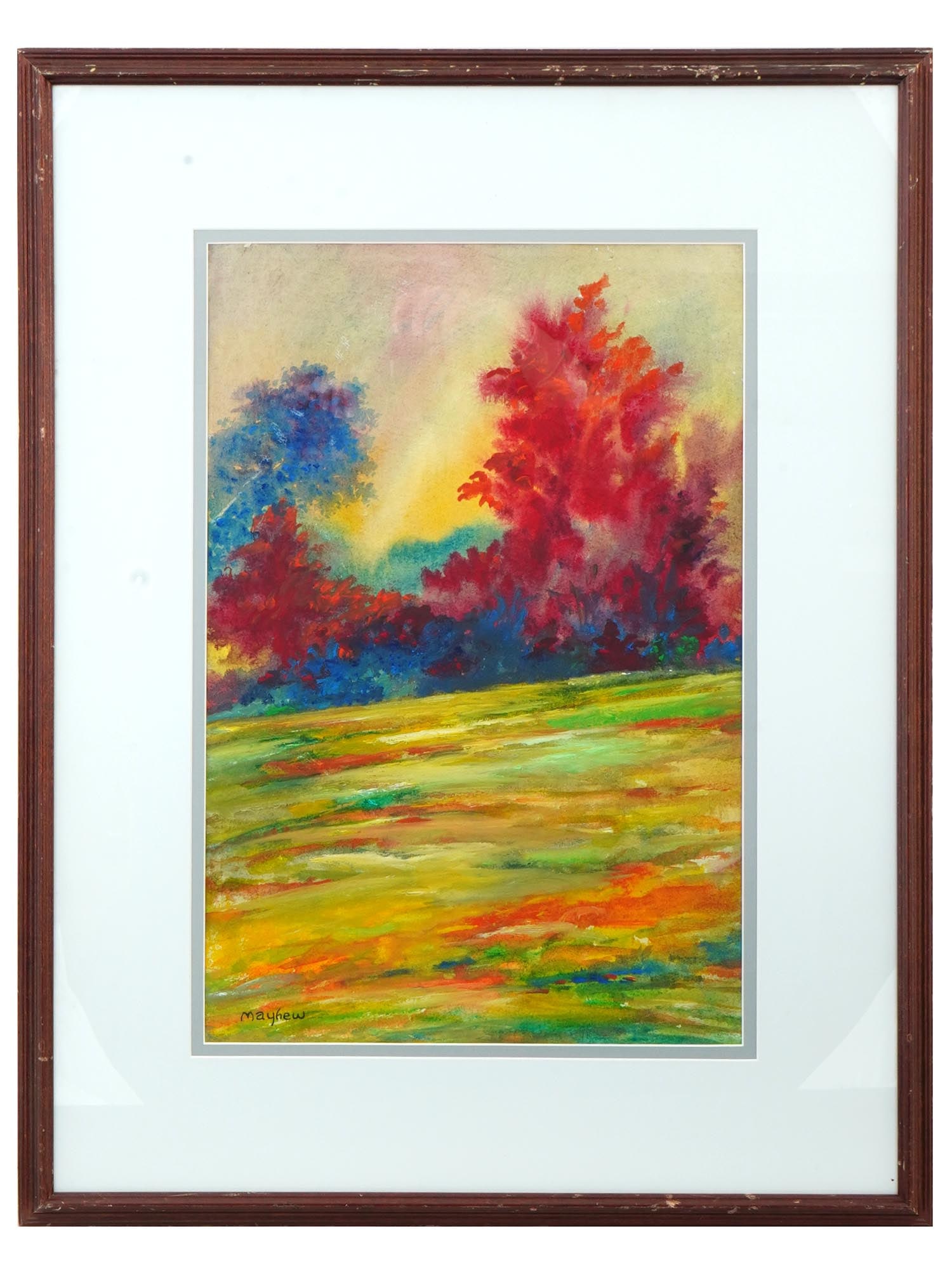 AMERICAN LANDSCAPE PAINTING BY RICHARD MAYHEW FRAMED (1 of 4)