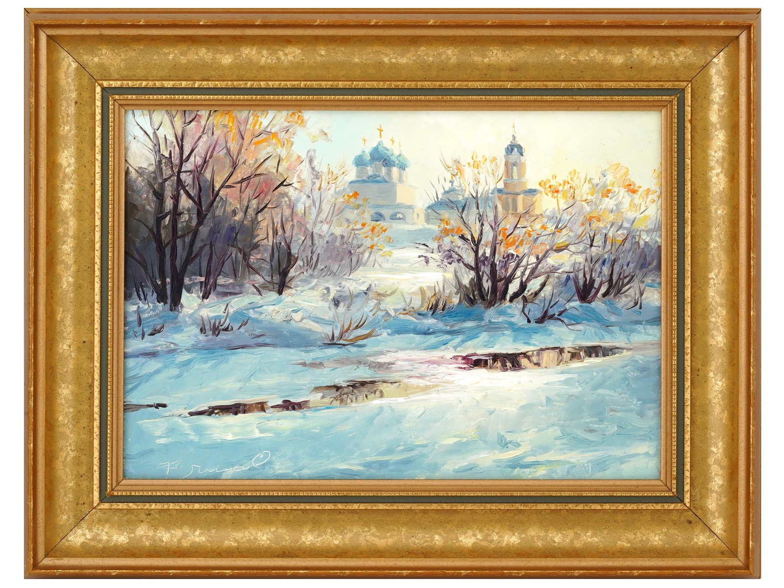 RUSSIAN WINTER IN SERPUKHOV PAINTING BY YURI KUCHINOV (1 of 6)