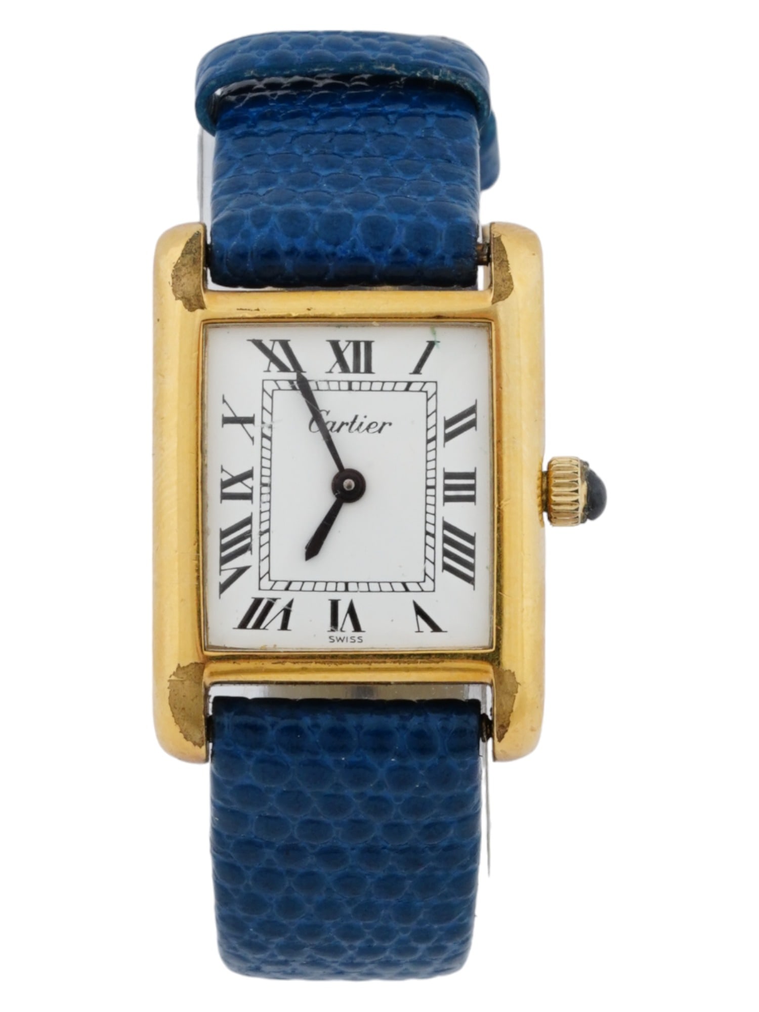VINTAGE CARTIER TANK 18K GOLD ELECTROPLATED WATCH (1 of 7)