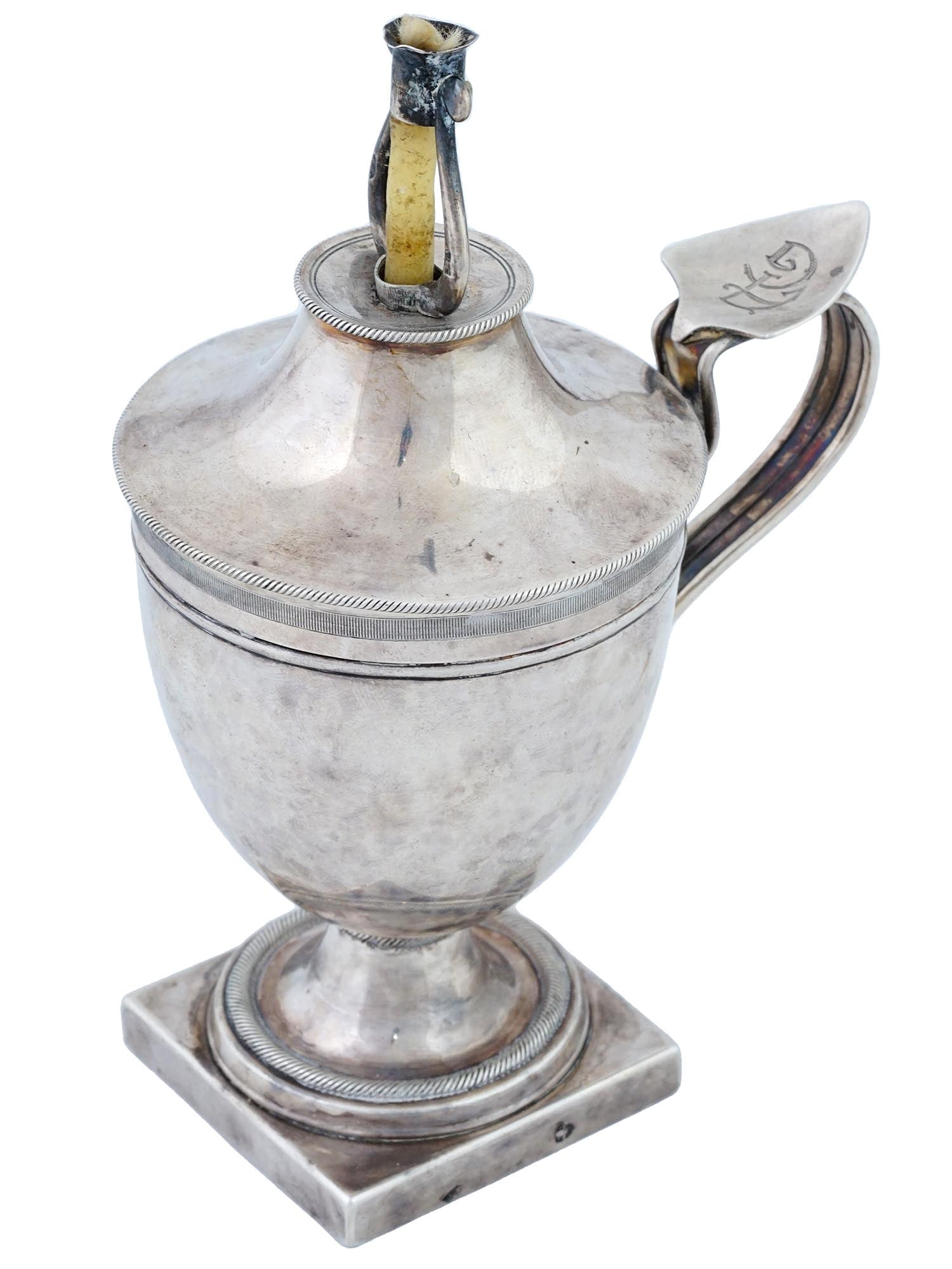 ANTIQUE SILVER WAX JACK OF EUROPEAN ORIGIN C 1890 (1 of 12)