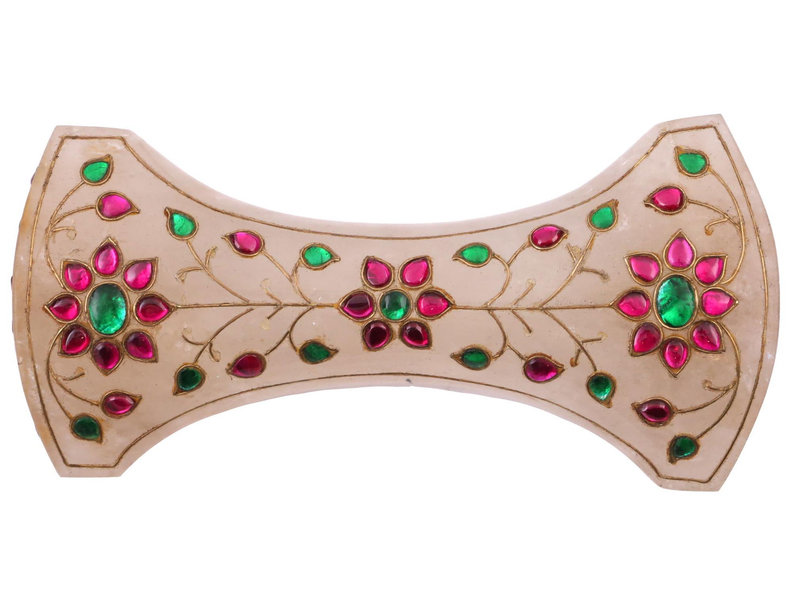 INDO PERSIAN MUGHAL MANNER CARVED JADE DAGGER HANDLE (1 of 7)