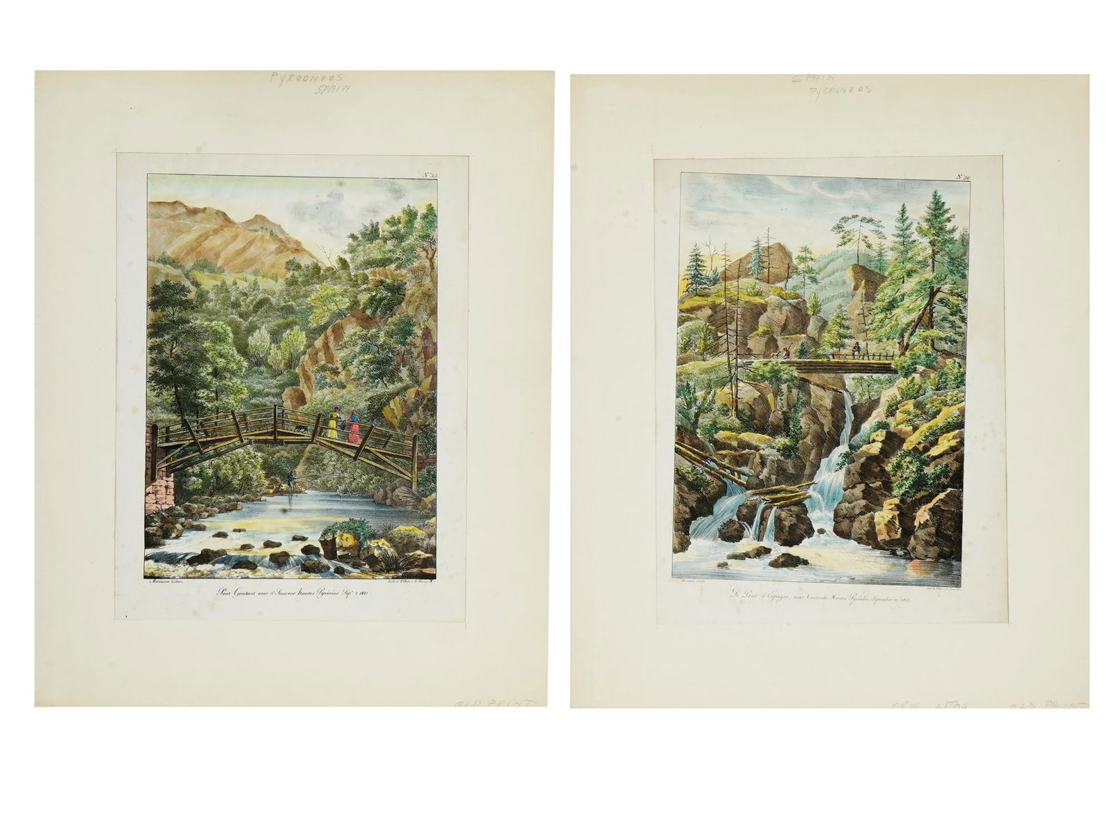 ANTIQUE HAND COLOR LITHOGRAPHS BY MARIANNE COLSTON (1 of 11)
