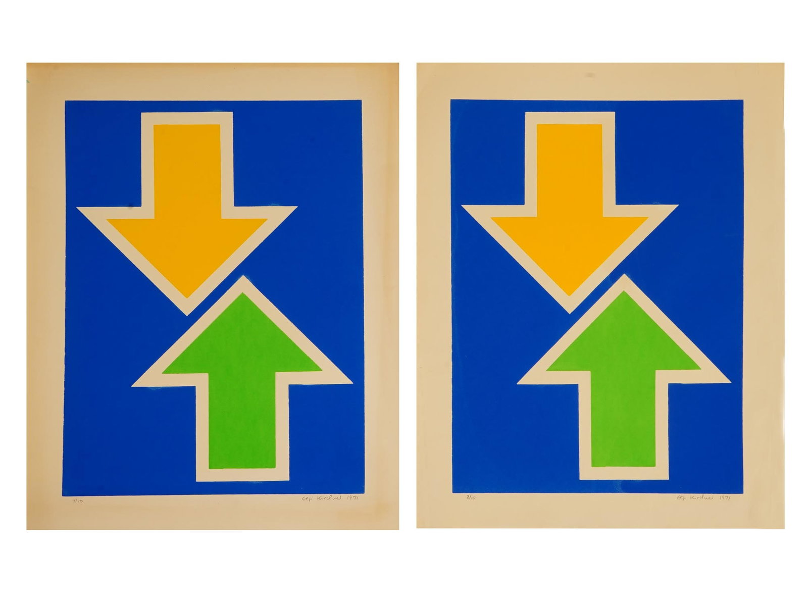 AMERICAN ABSTRACT PRINTS ATTR TO EVA LUCILLE KIRCHNER (1 of 6)