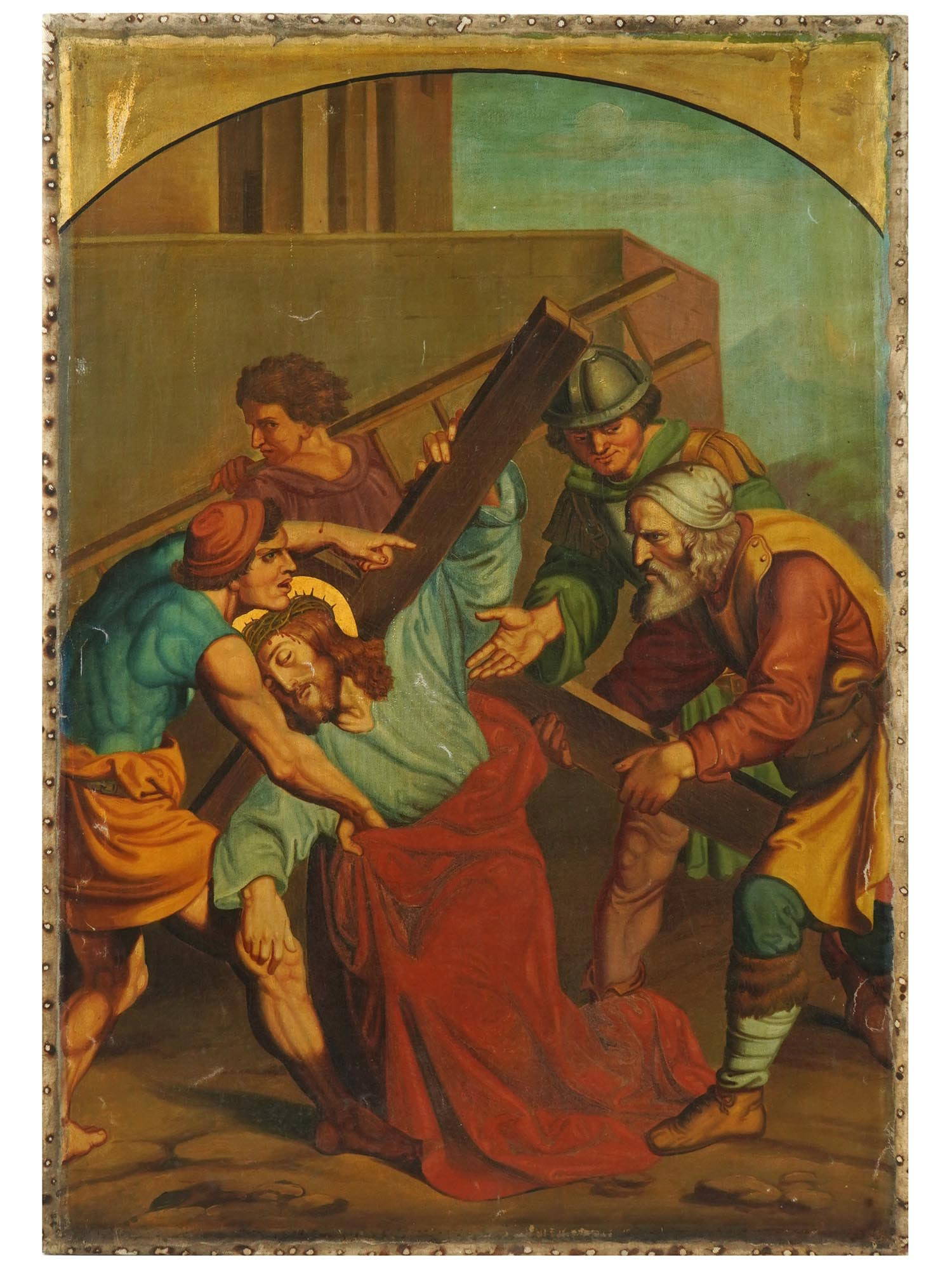 Antique Religious Oil Painting After Joseph Von Fuhrich Auction
