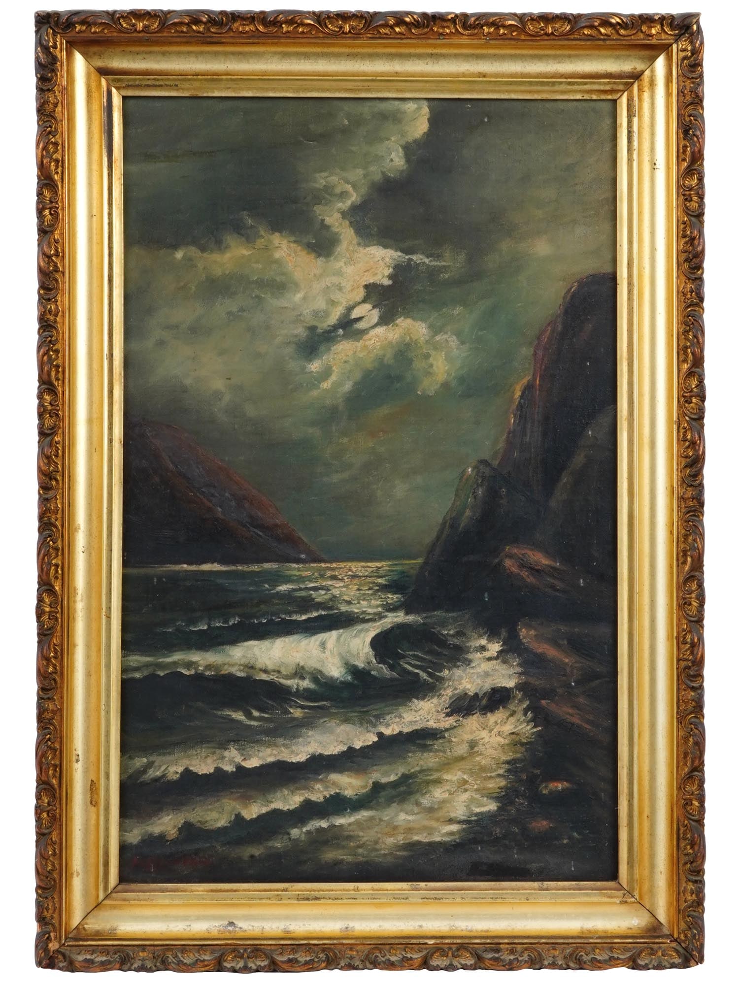 ANTIQUE SEASCAPE OIL PAINTING BY HENDRIK DE HAAS (1 of 6)