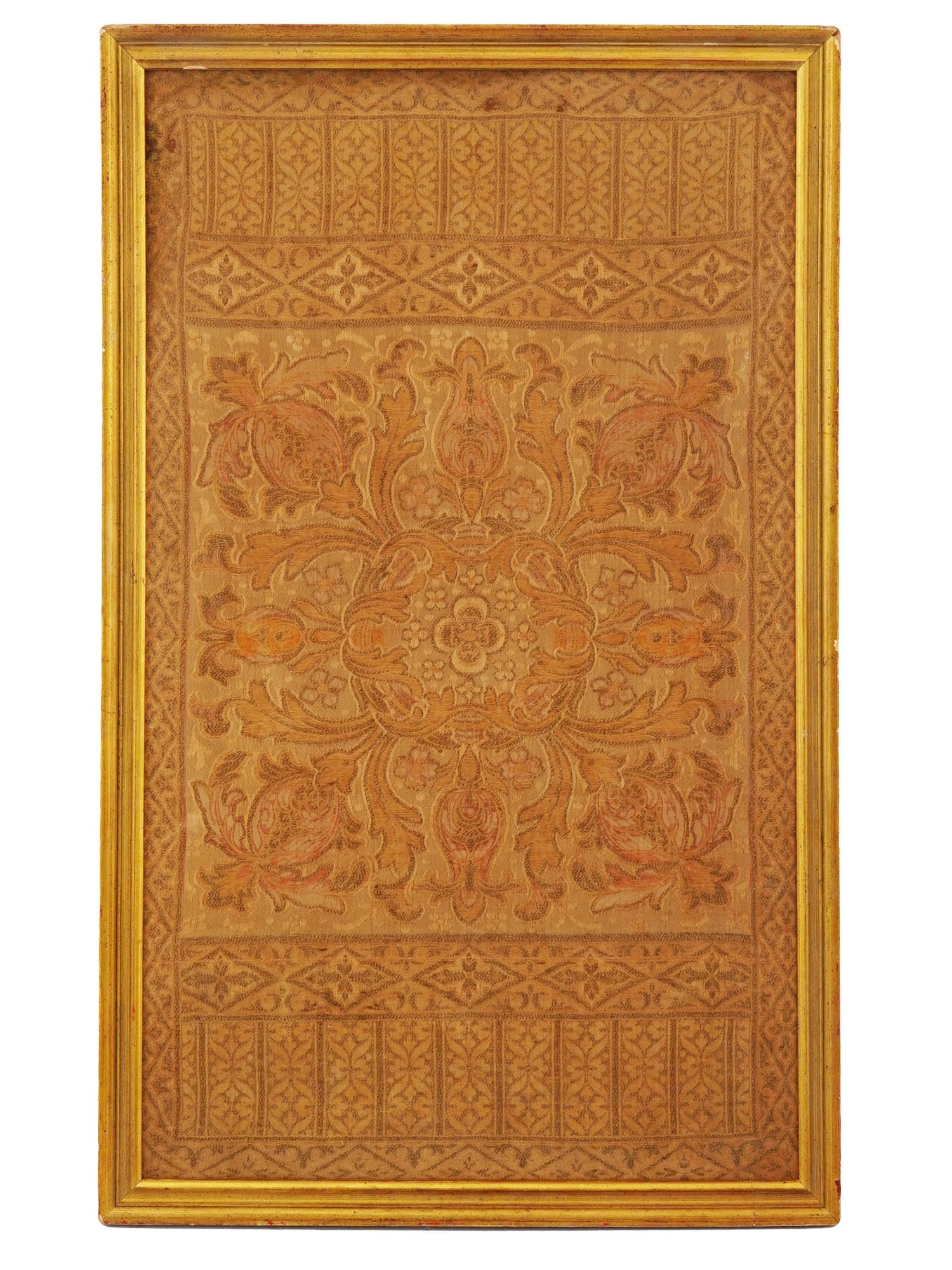 ANTIQUE 19TH C FRENCH ORNAMENTAL JACQUARD TAPESTRY (1 of 4)