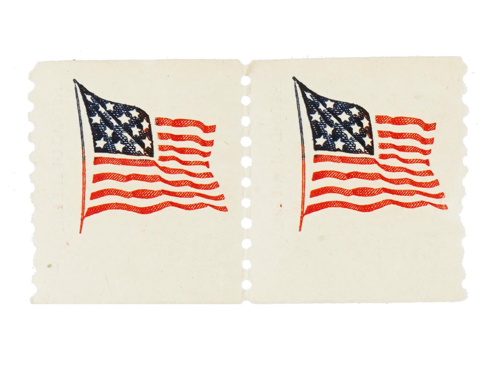 PAIR OF 1978 AMERICAN STAMPS FORT MCHENRY FLAG ERROR (1 of 2)