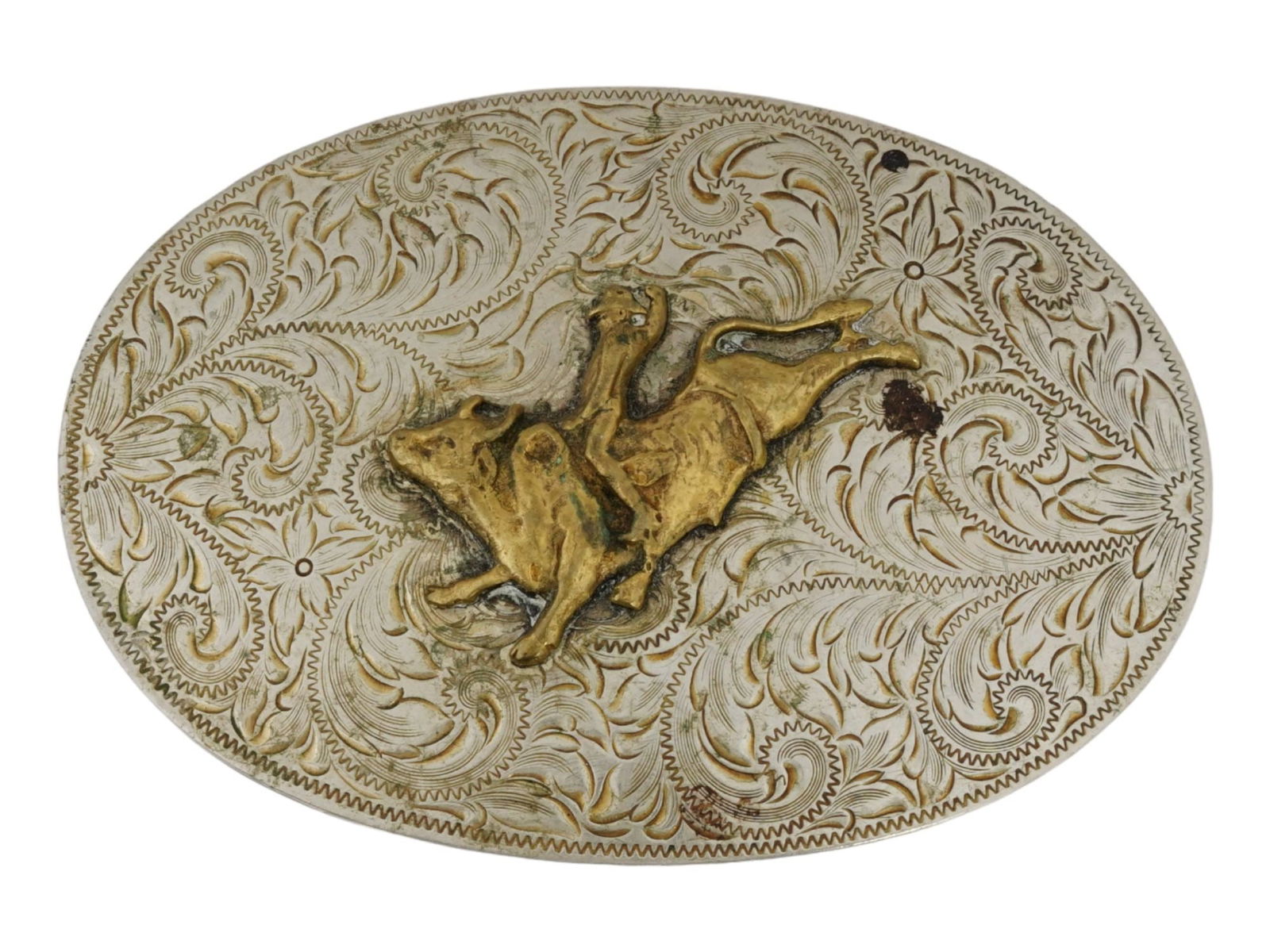 MONTANA SILVERSMITH GERMAN BRONCO BELT BUCKLE (1 of 4)