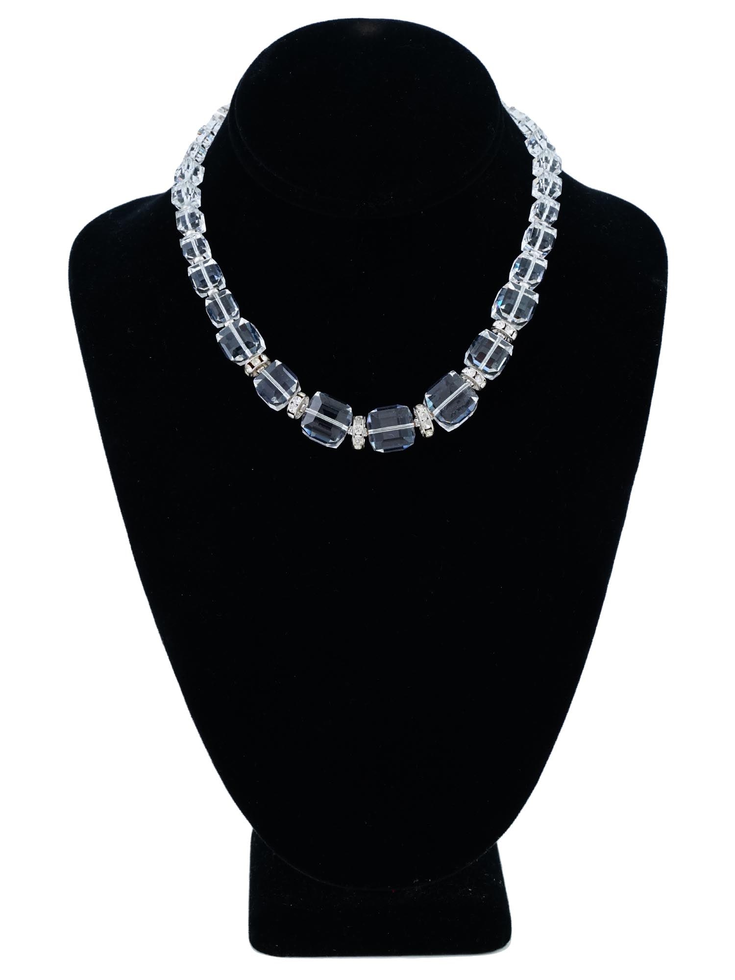 LARGE MULTICOLOR SWAROVSKI CRYSTALS COLLAR NECKLACE (1 of 5)