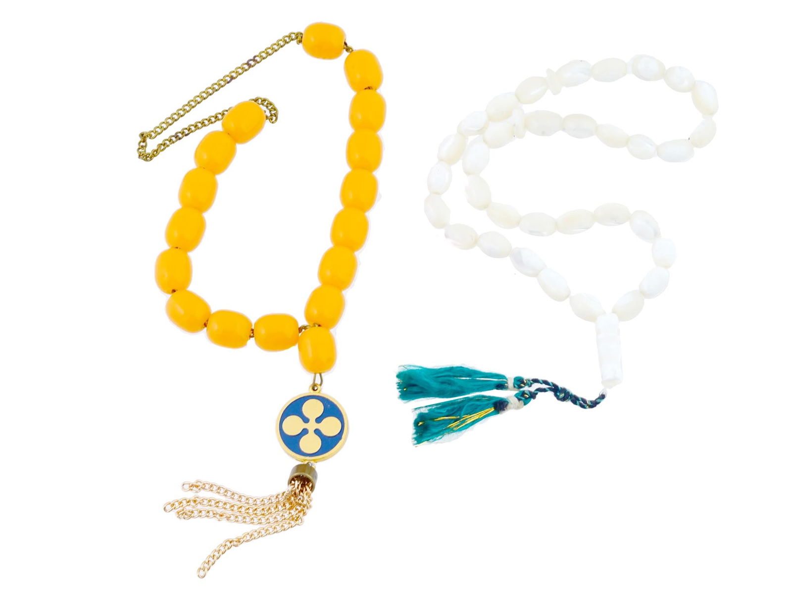 MISBAHA TASBIH PRAYER BEADS COLLECTION MOP AND LUCITE (1 of 5)