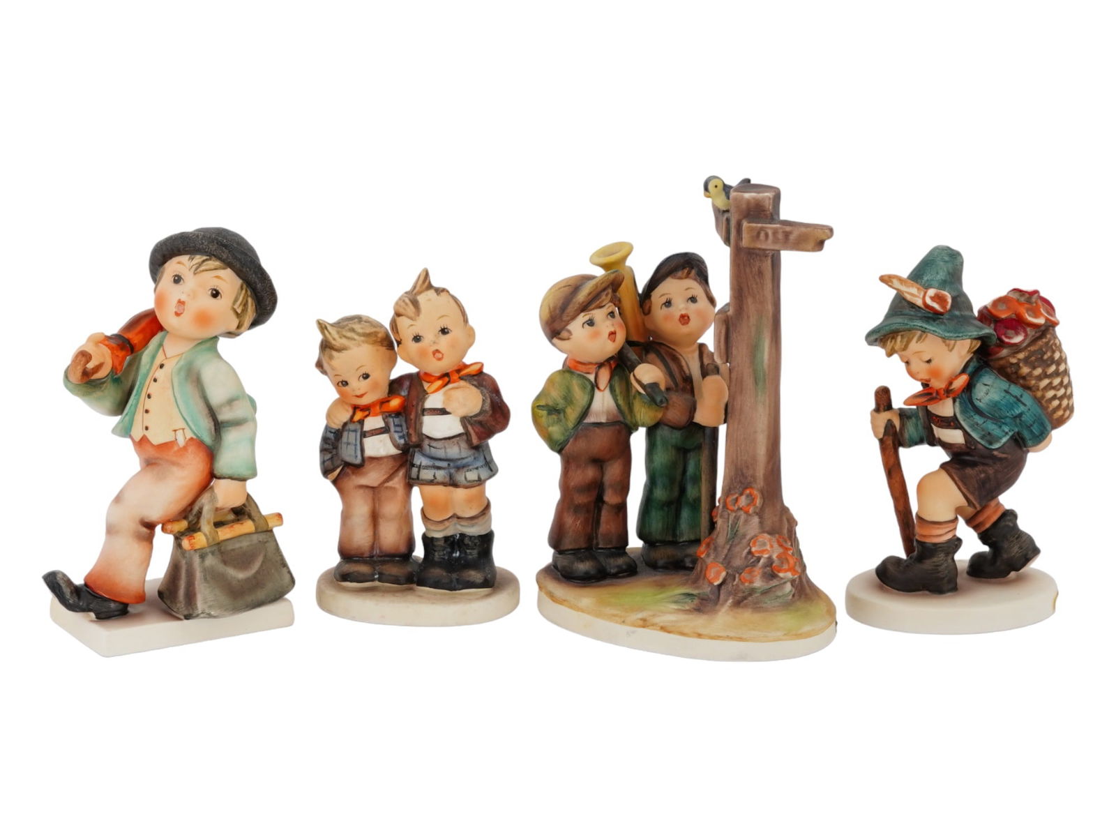 MID CENT GOEBEL HUMMEL PORCELAIN FIGURES OF BOYS (1 of 8)