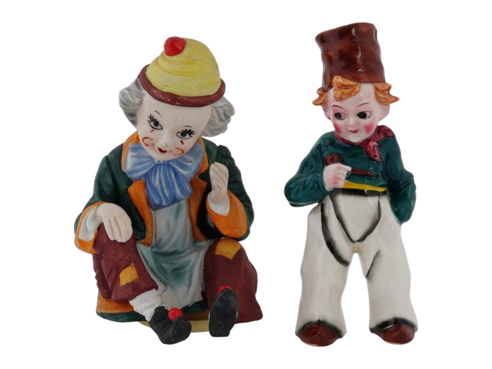 HAND PAINTED PORCELAIN FIGURINES F MID 20TH C  JAPAN (1 of 7)