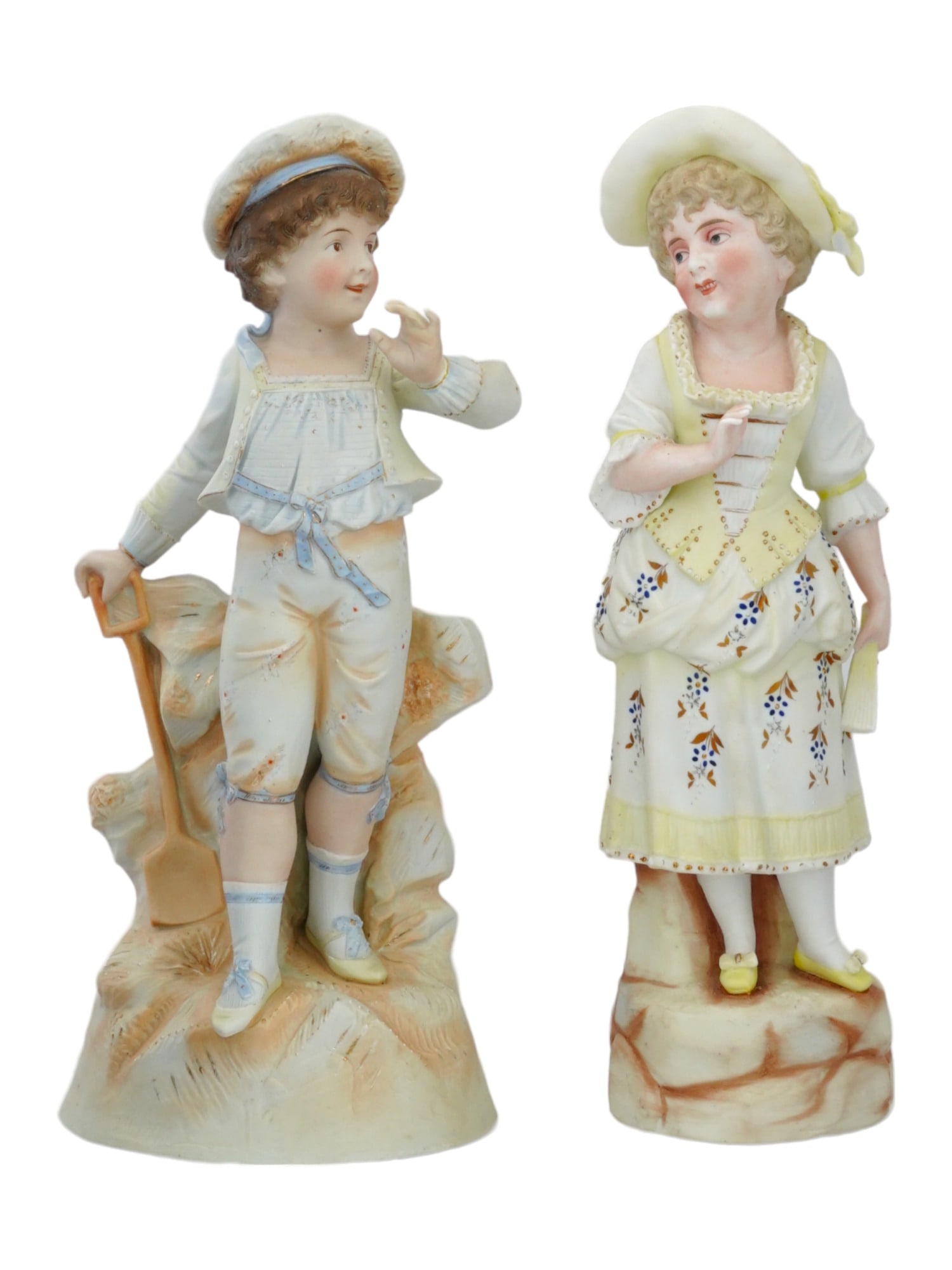 LARGE VINTAGE PORCELAIN CHILDREN FIGURINES (1 of 9)