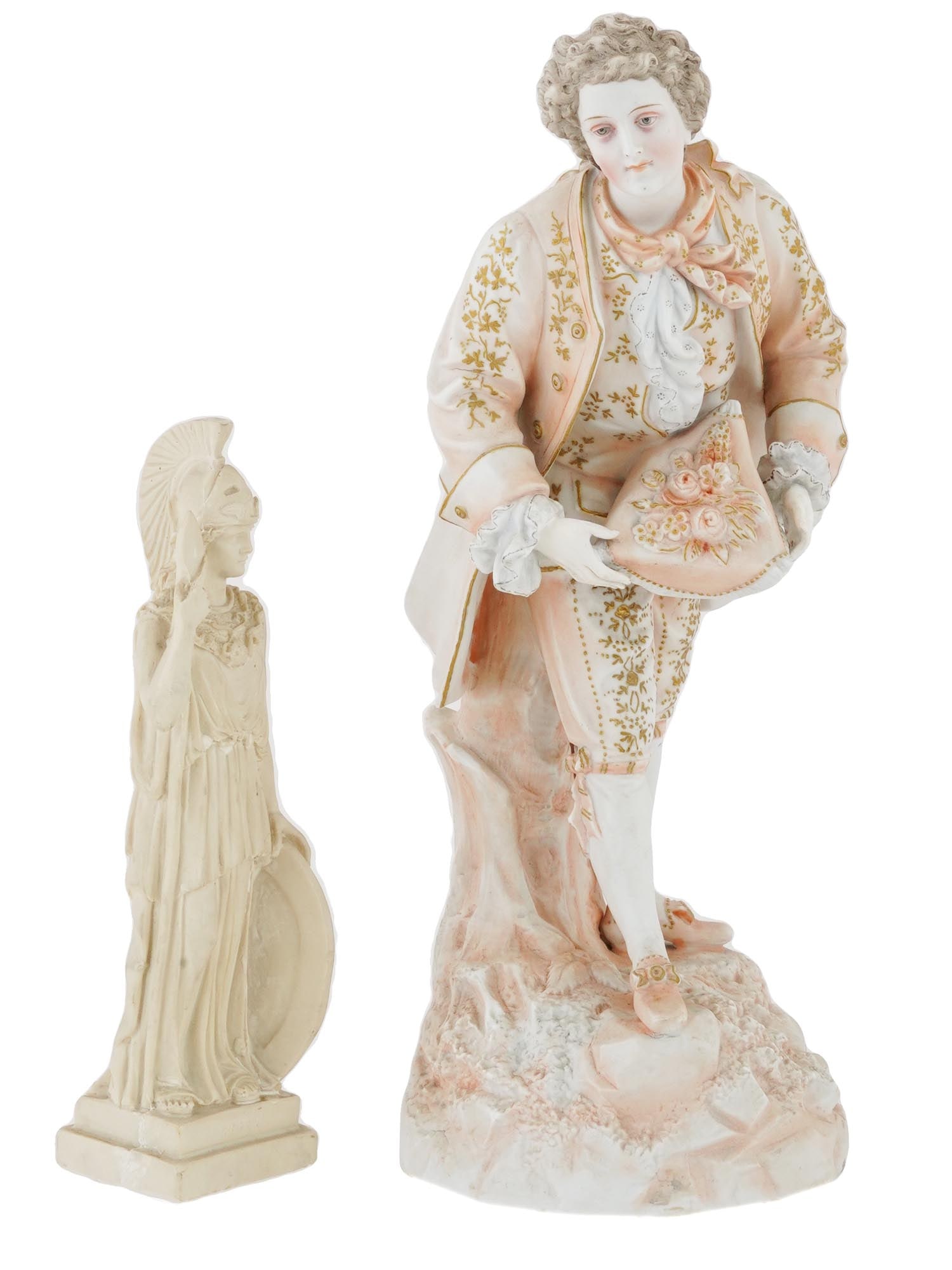 LOT OF TWO VINTAGE HAND PAINTED PORCELAIN FIGURINES (1 of 10)