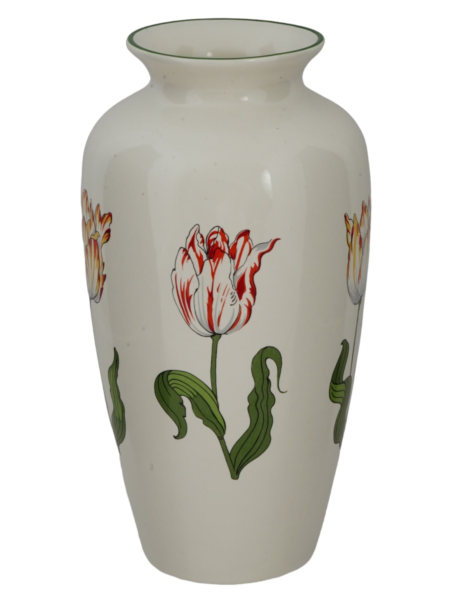 VINTAGE TIFFANY AND CO TULIPS GLAZED CERAMIC VASE (1 of 6)