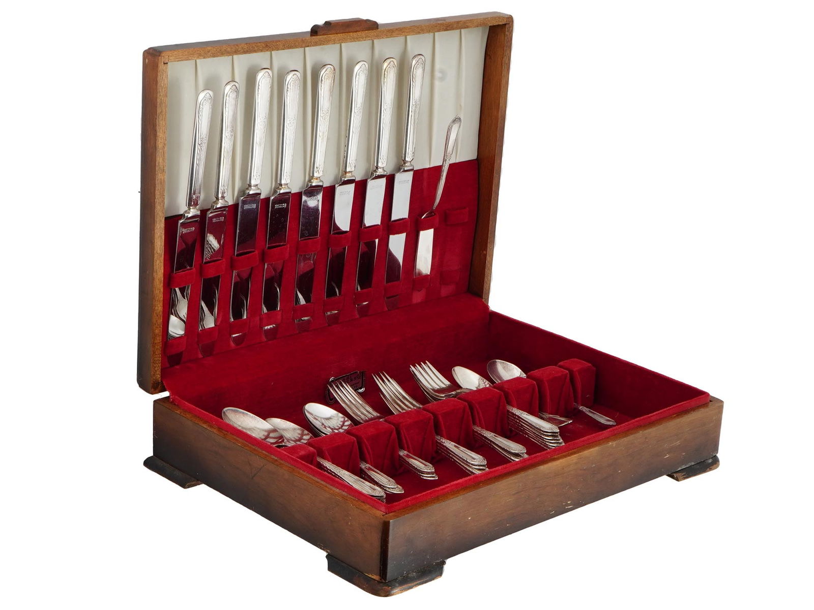 VINTAGE ROGERS ONEIDA SILVERPLATE FLATWARE SET (1 of 11)