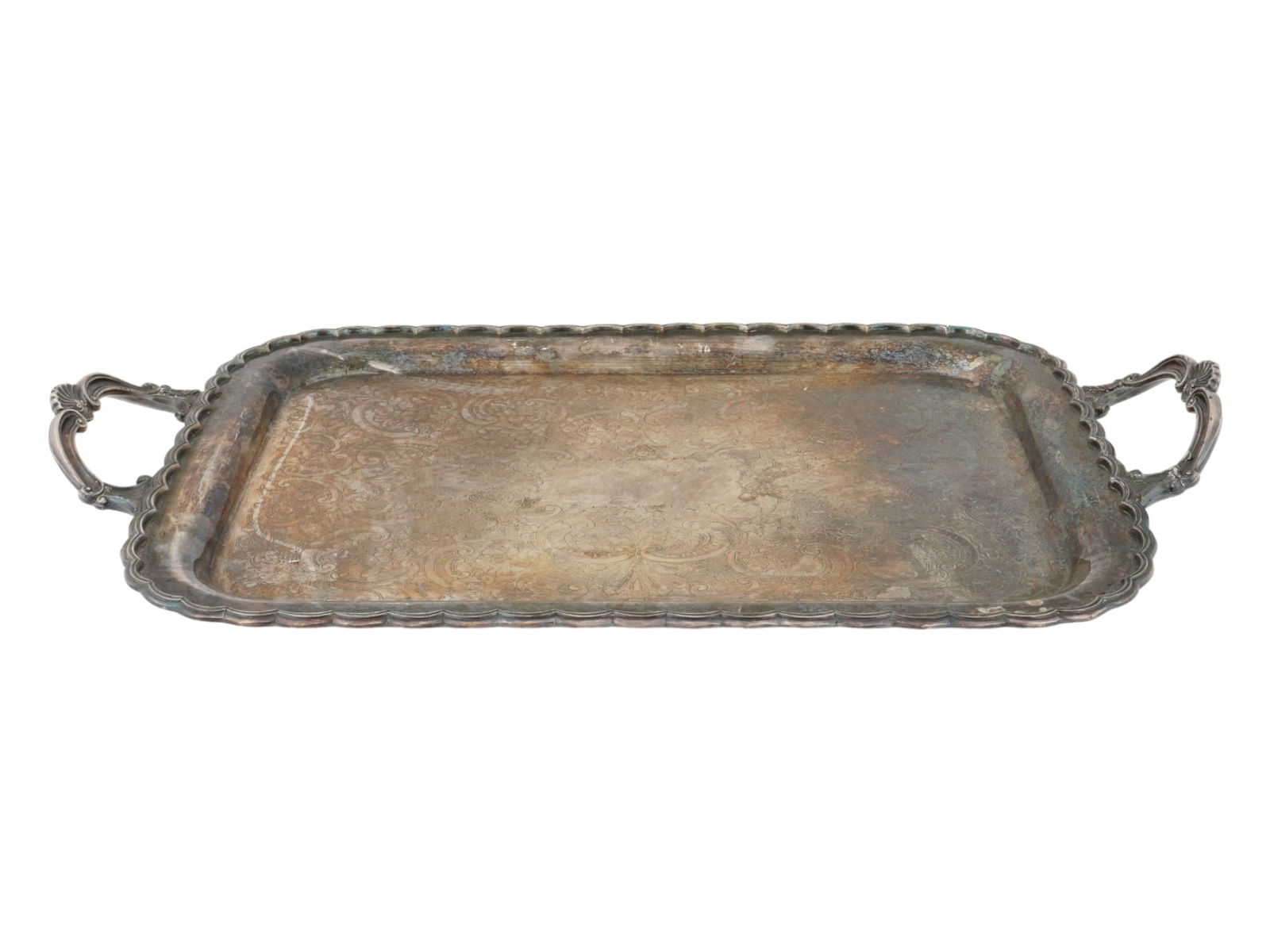 ANTIQUE CANADIAN PRIMROSE PLATE SILVER PLATE TRAY (1 of 5)