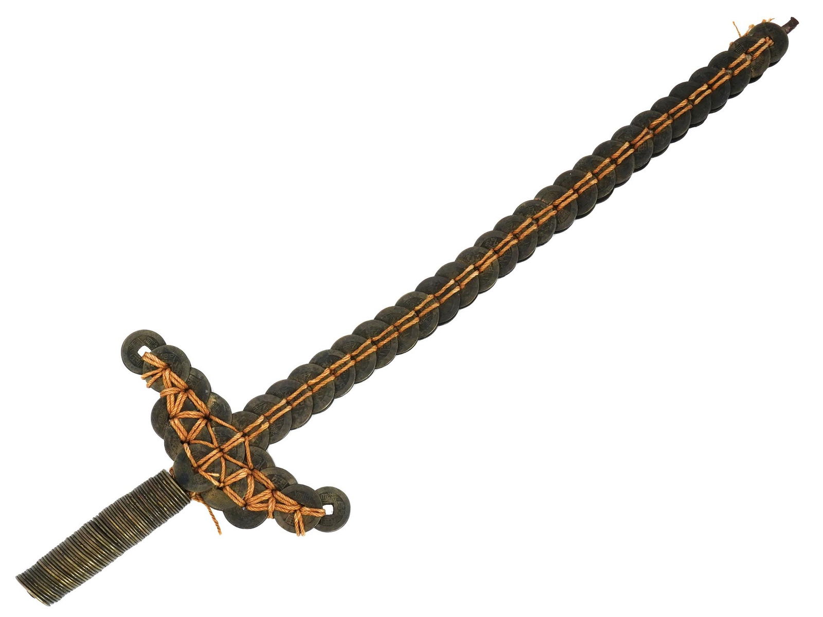 ANTIQUE CHINESE COIN SWORD (1 of 12)