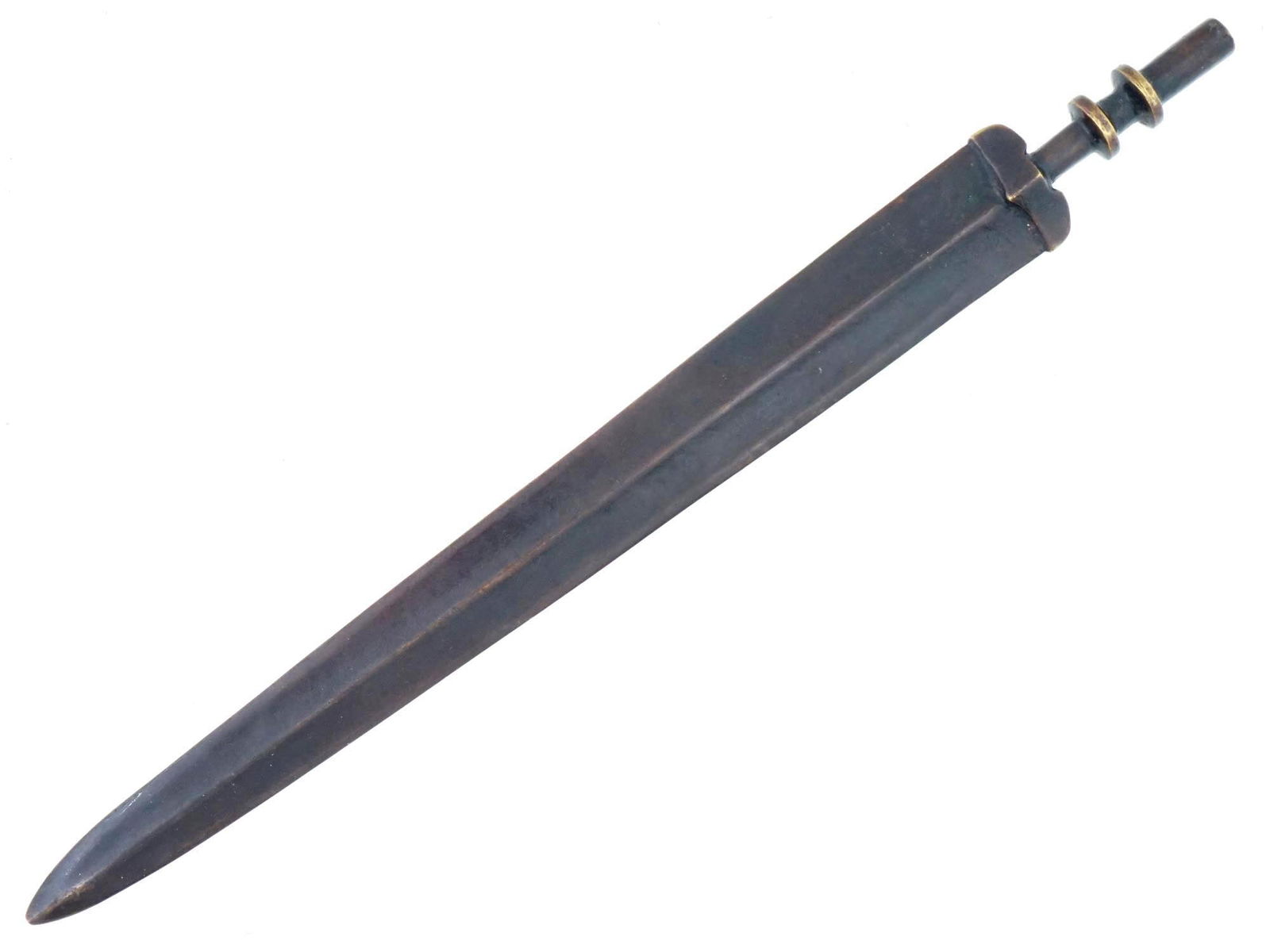 ANCIENT CHINESE EASTERN ZHOU PERIOD BRONZE SWORD (1 of 6)