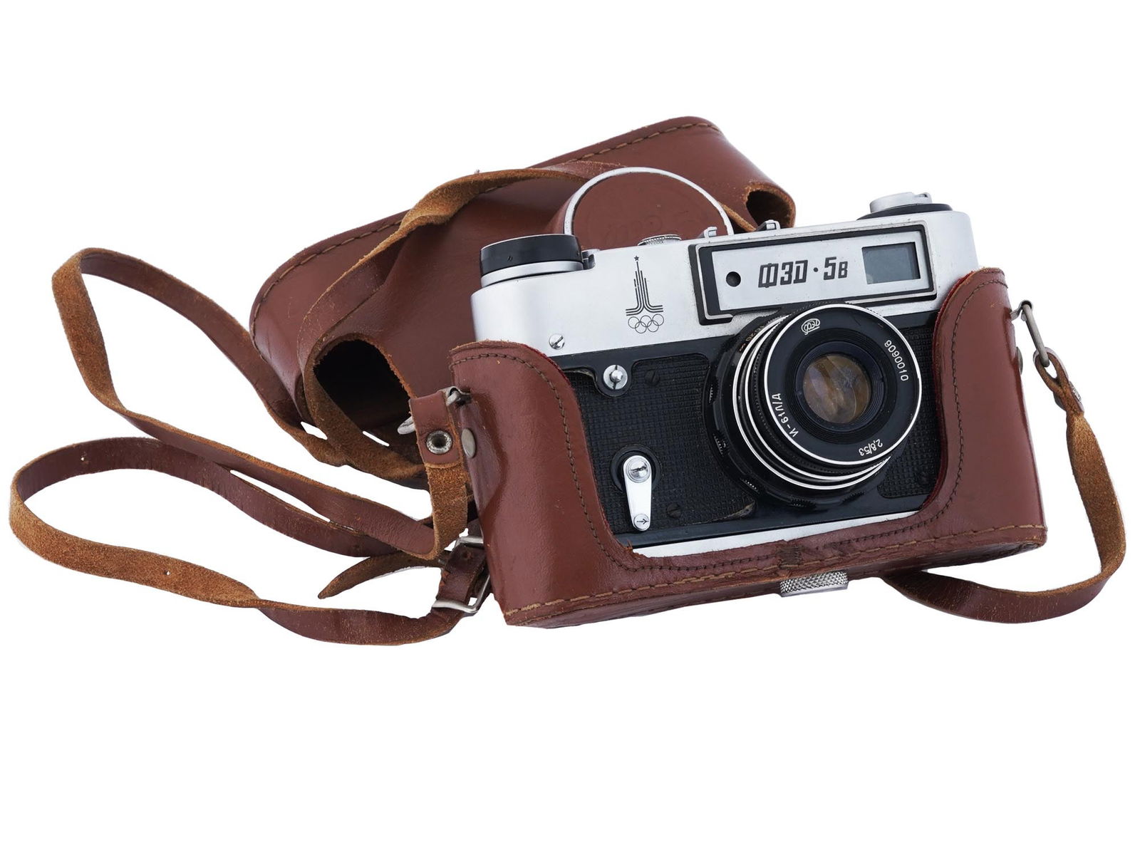 VINTAGE SOVIET FED 5B RANGEFINDER CAMERA IN CASE (1 of 6)