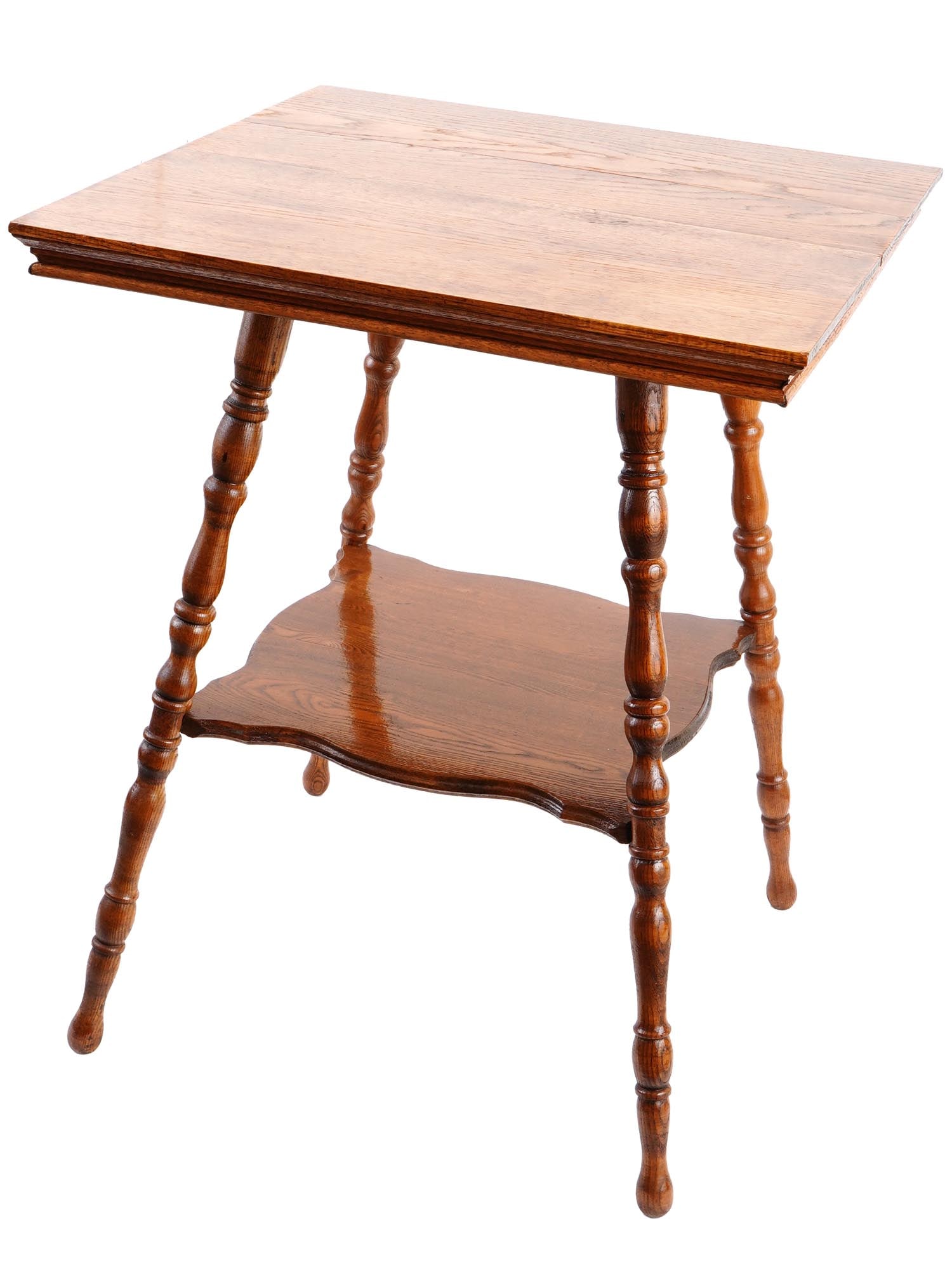 ANTIQUE ENGLISH COUNTRY LACQUERED WOOD CONSOLE TABLE (1 of 8)