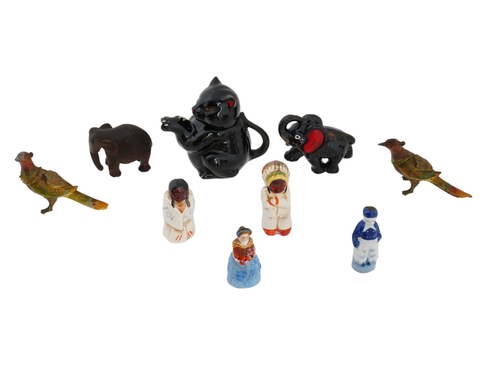 LOT MINIATURE VINTAGE FIGURINES JAPANESE ORIGIN (1 of 13)