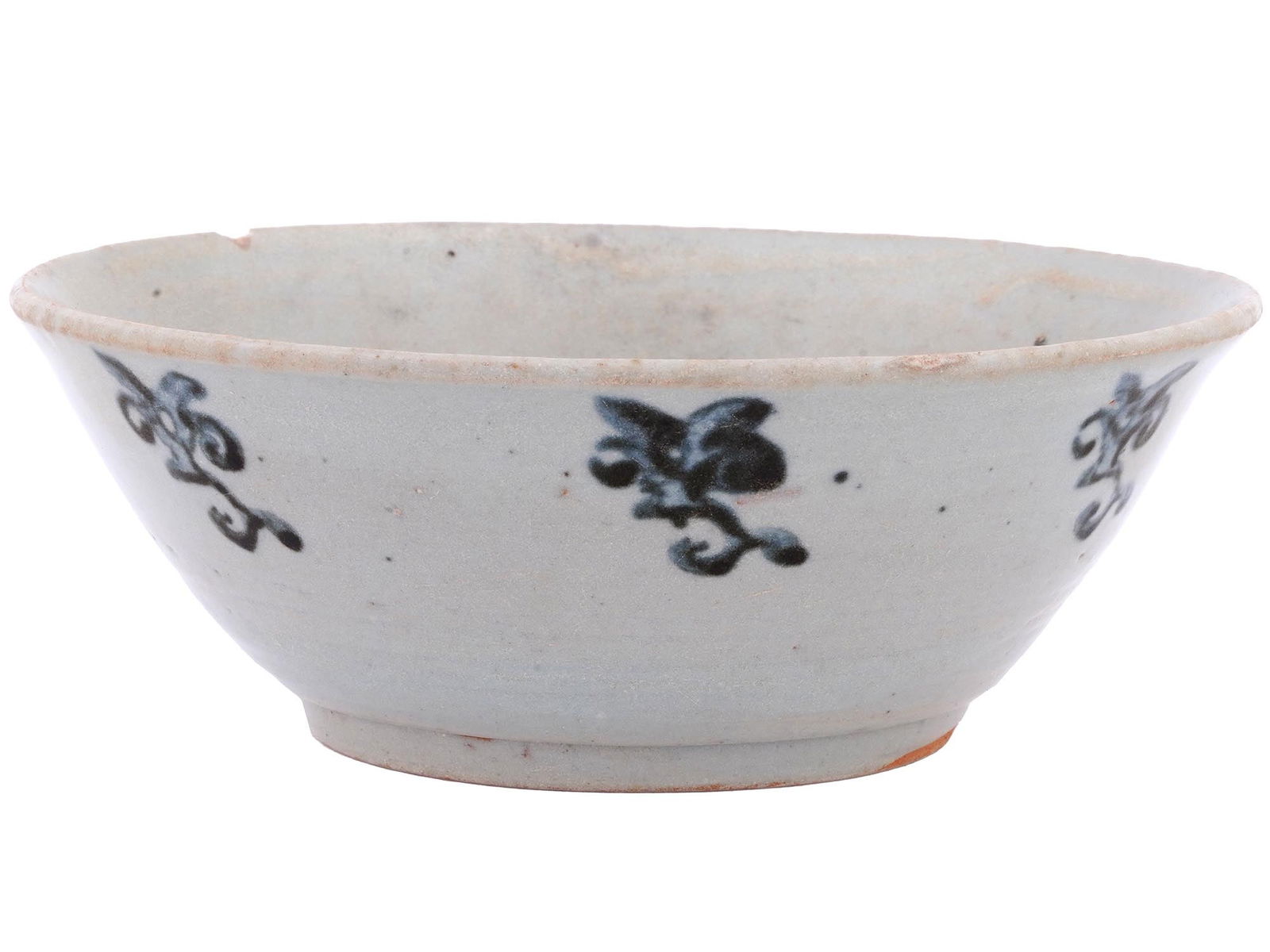 ANTIQUE CHINESE MING DYNASTY GLAZED CERAMIC BOWL (1 of 6)