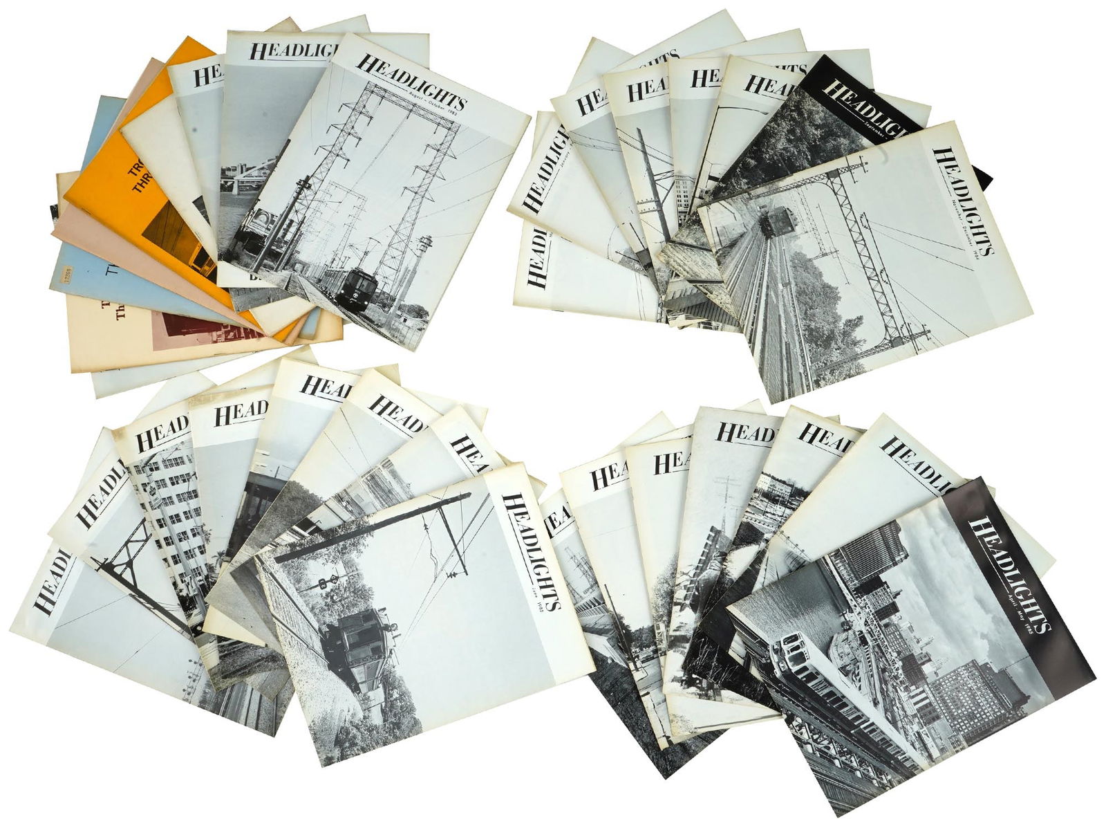 VINTAGE HEADLIGHTS MAGAZINE ISSUES AND TROLLEY BOOKS (1 of 5)