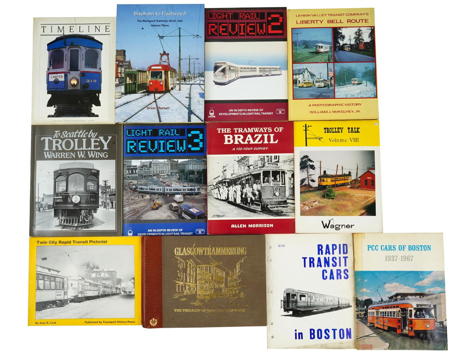 VINTAGE BOOK COLLECTION ON RAILWAY AND TROLLEY HISTORY (1 of 12)