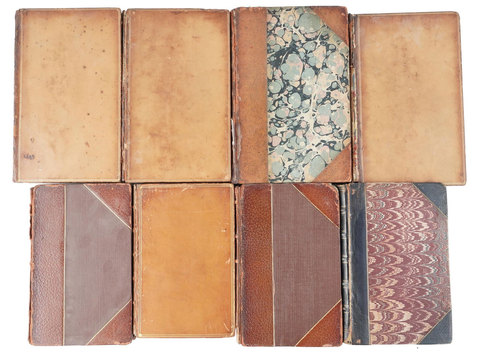 ANTIQUE BOOKS BY ABRAHAM COWLEY LAURENCE STERNE (1 of 8)