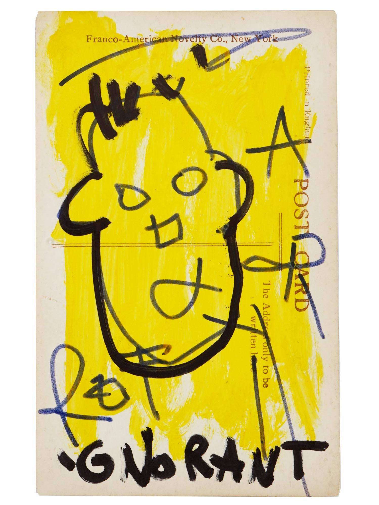 1970s Postcard Painting By Jean Michel Basquiat Auction