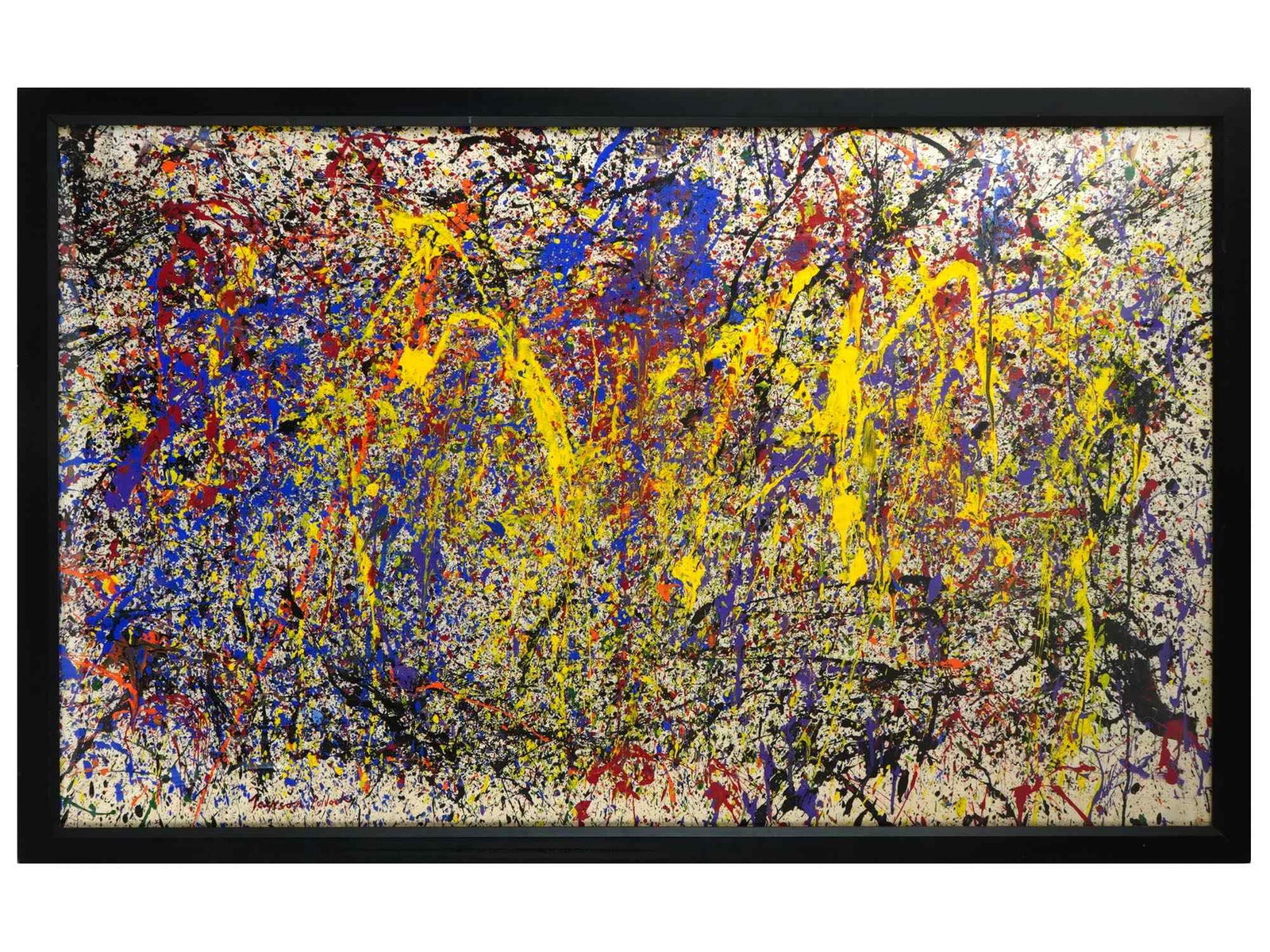 ABSTRACT PAINTING ATTR TO JACKSON POLLOCK (1 of 5)