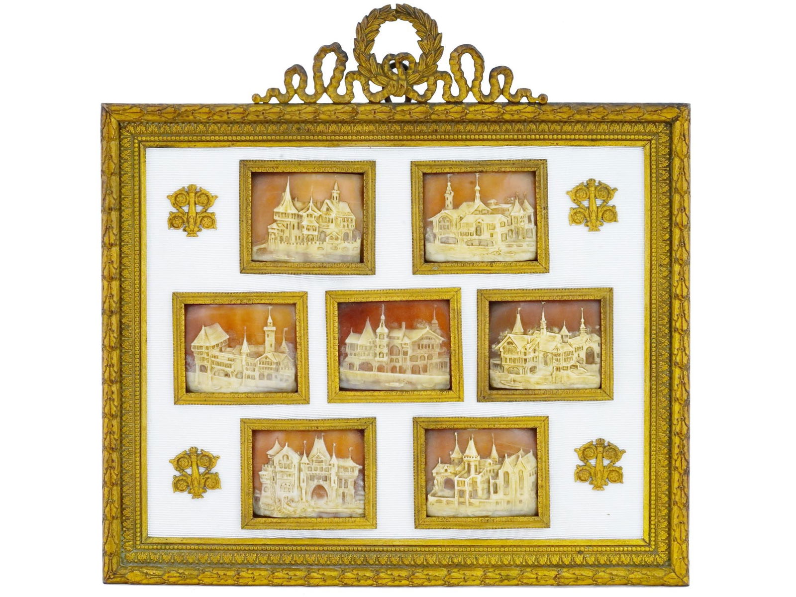 VICTORIAN ERA CARNELIAN SHELL CAMEO MINIATURES SET (1 of 6)